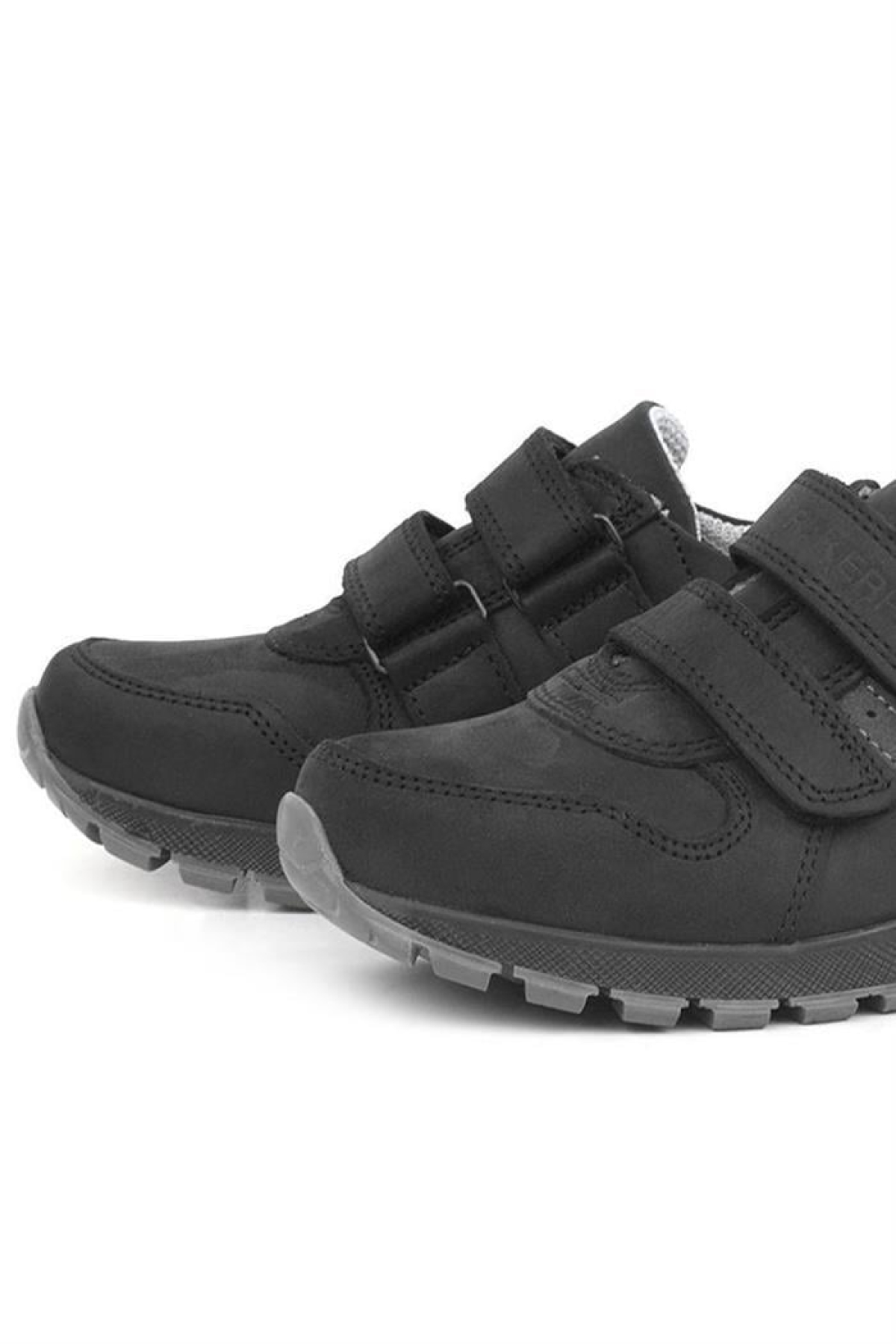 Hakiki Deri Cırtlı Siyah Çocuk Spor Okul Ayakkabı - Görsel 7