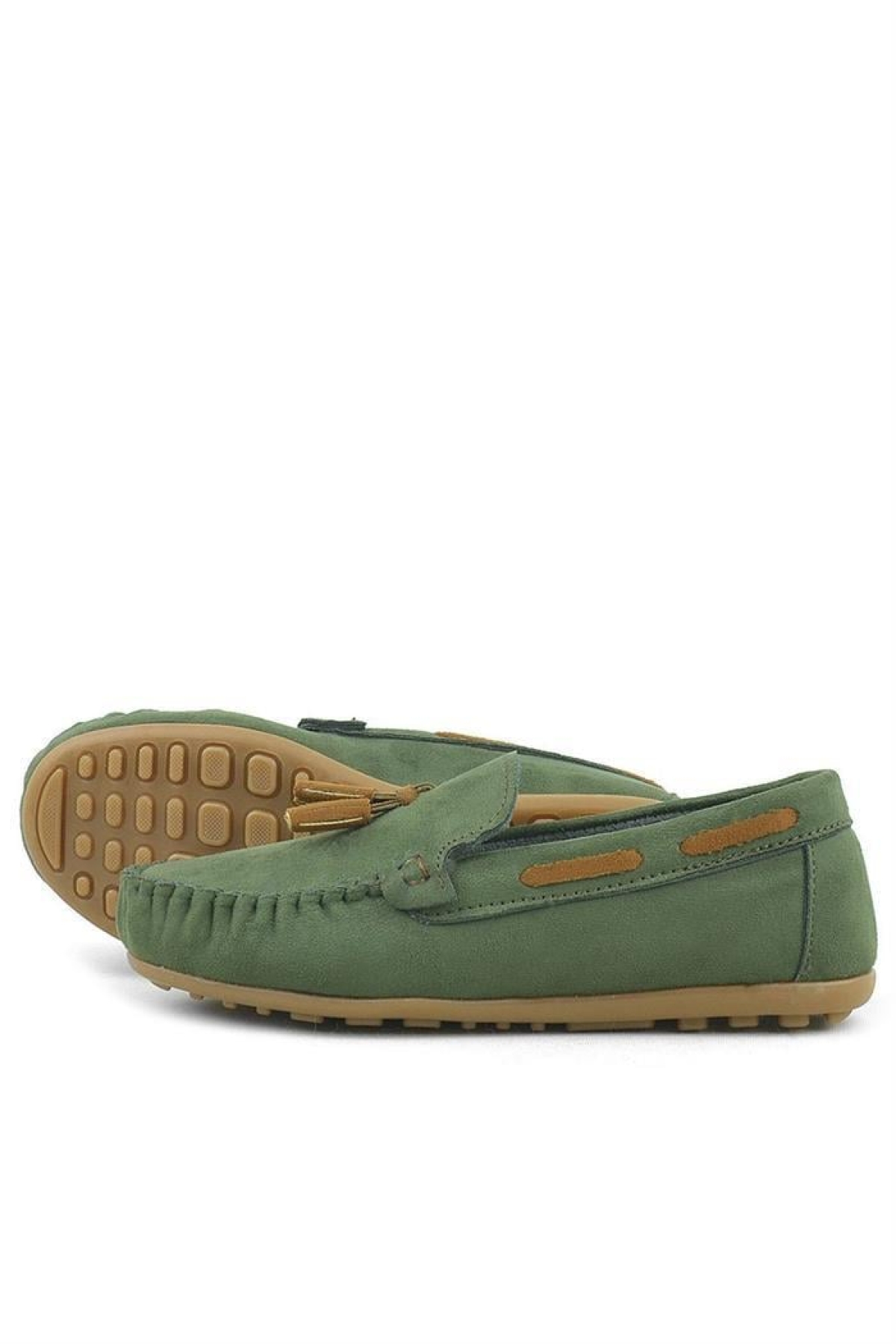 Yeşil Erkek Çocuk Mokasen Ayakkabı - Görsel 7