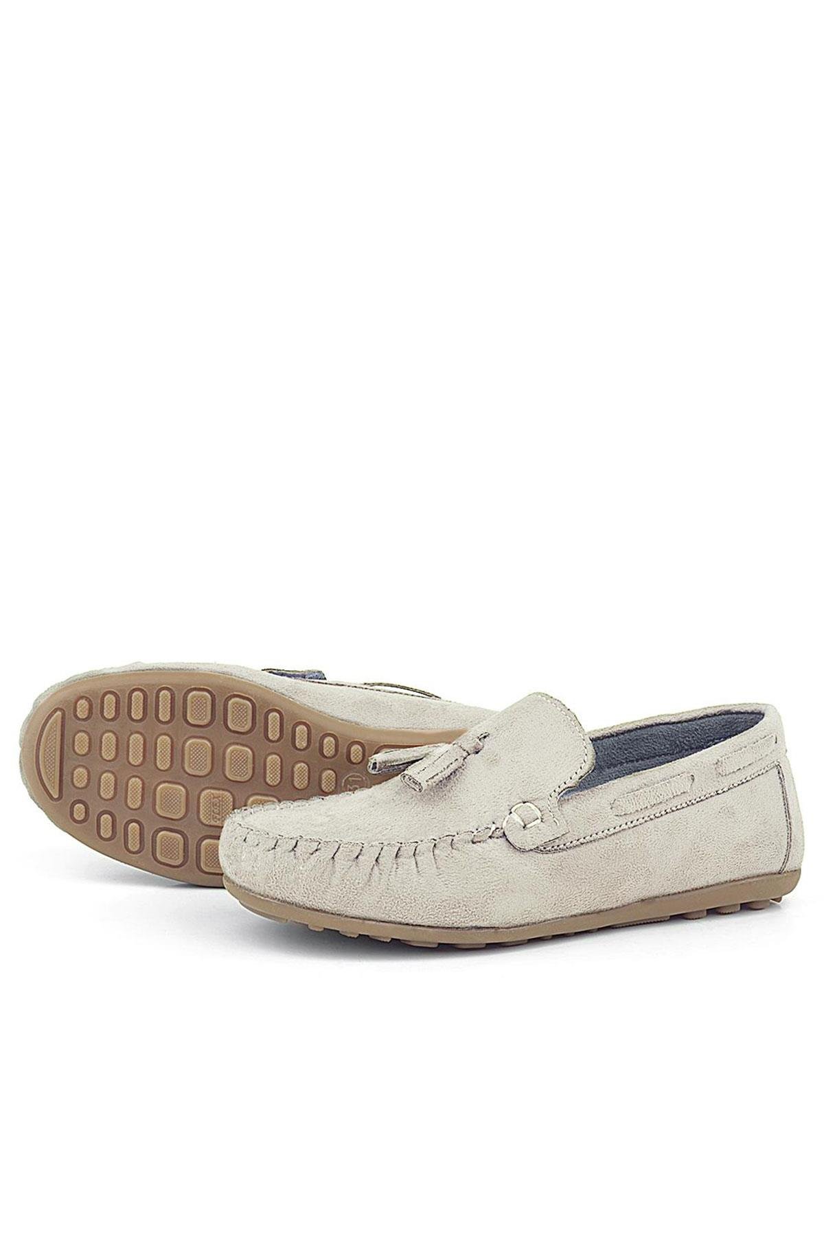 Vizon Cırtlı Erkek Çocuk Makosen Ayakkabı - Görsel 7