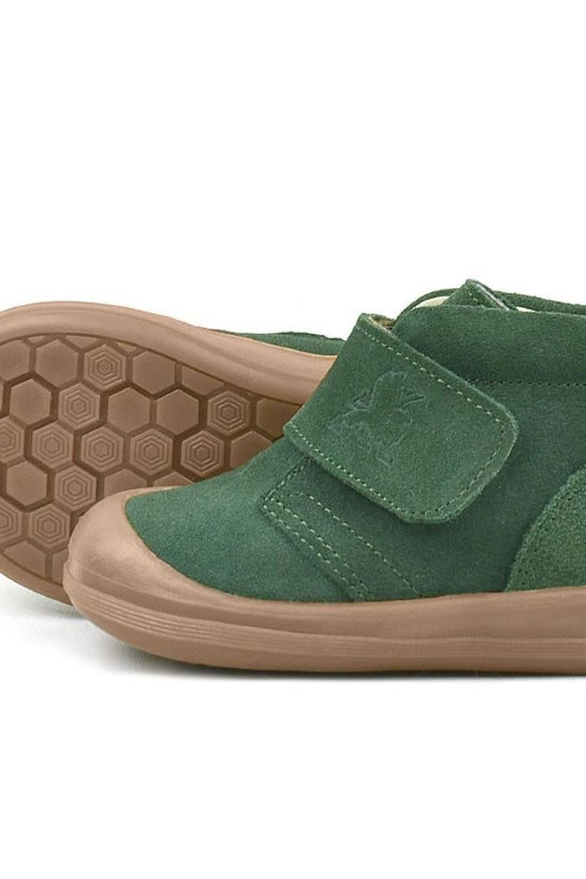 Yoohoo Hakiki Deri Yeşil Cırtlı Unisex Bebek Bot - Görsel 8