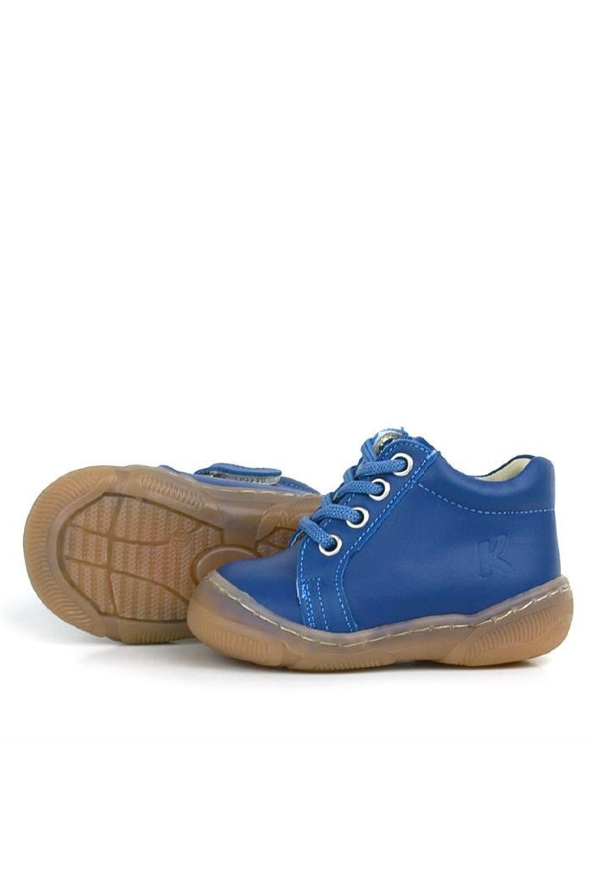 Anatomik Yumuşak Hakiki Deri Fermuarlı Lacivert Mavi Bebek Bot Ayakkabı - Görsel 5