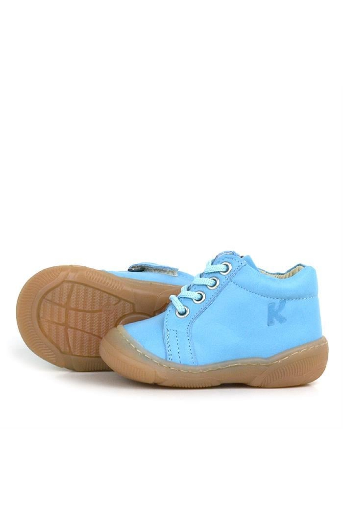 Anatomik Yumuşak Hakiki Deri Fermuarlı Mavi Bebek Bot Ayakkabı - Görsel 7