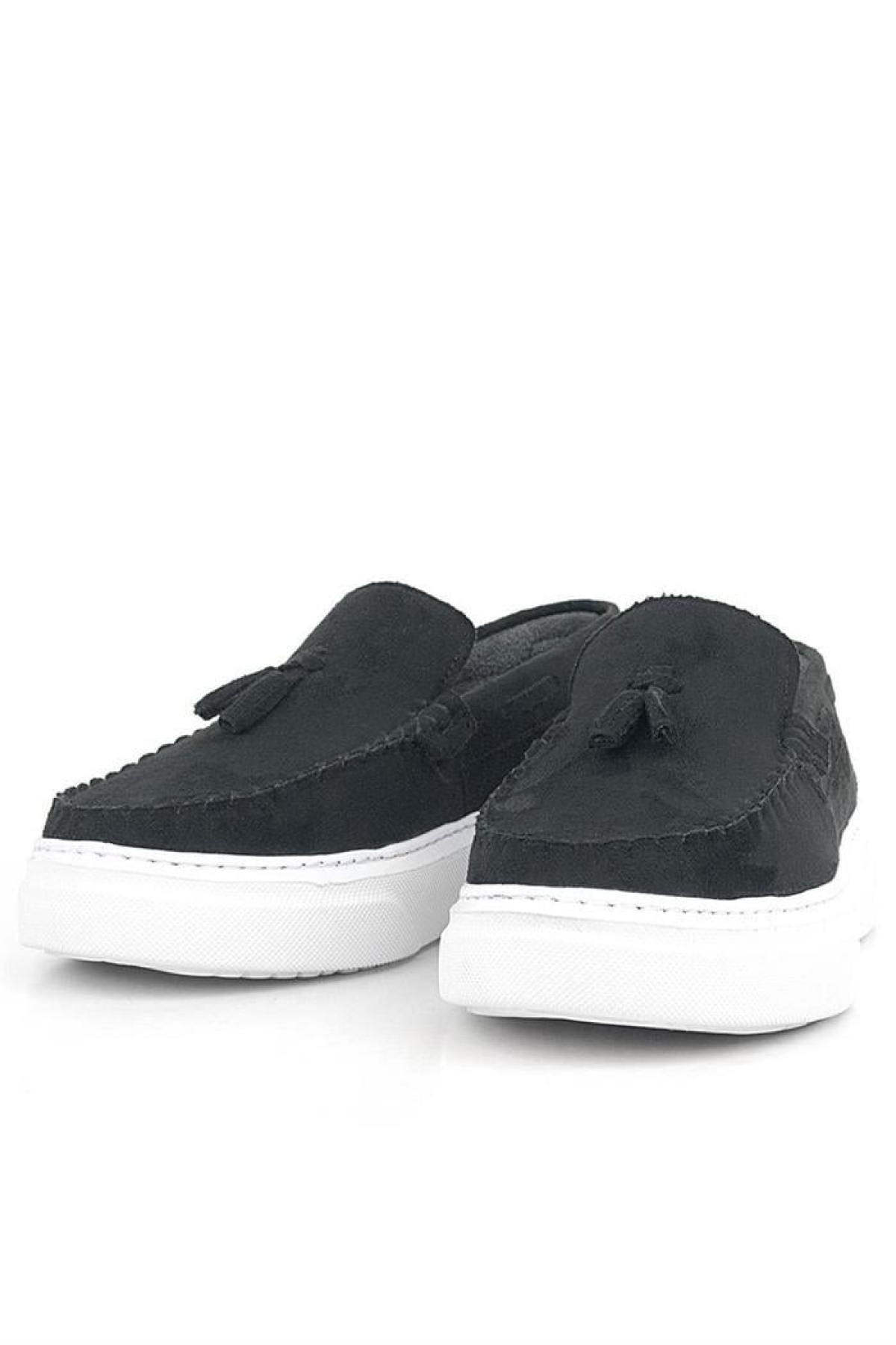 Siyah Süet Erkek Çocuk Klasik Makosen Ayakkabı - Görsel 6