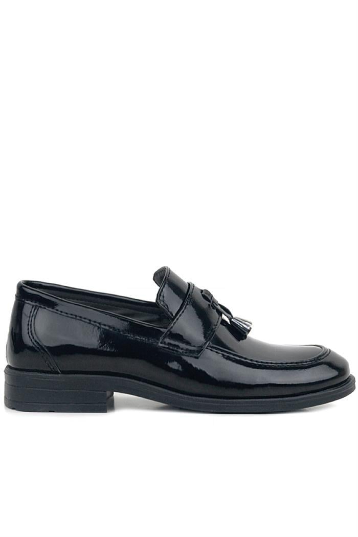 Loafer Siyah Rugan Erkek Klasik Çocuk Ayakkabı - Görsel 4