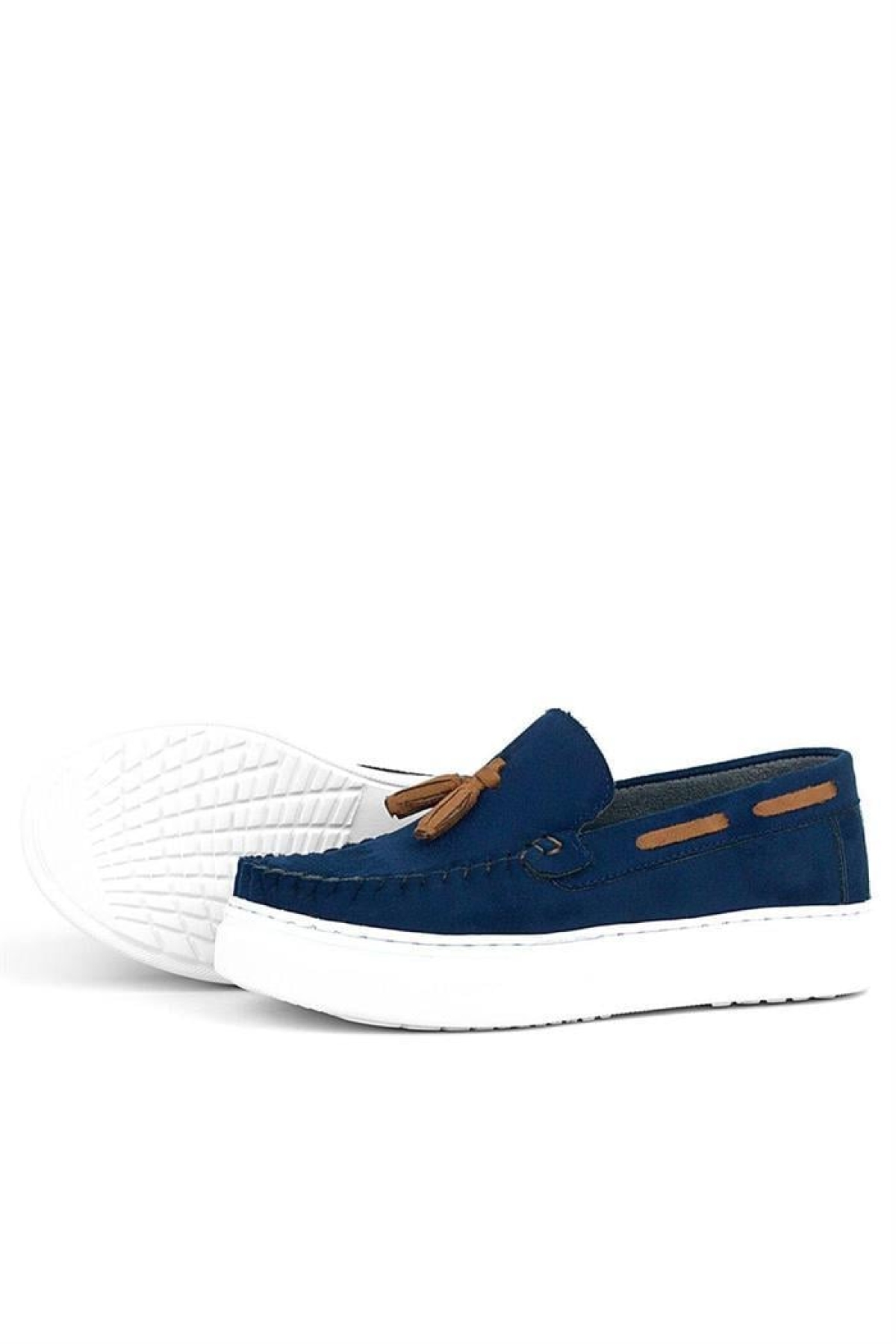 Lacivert Taba Erkek Çocuk Makosen Ayakkabı - Görsel 6
