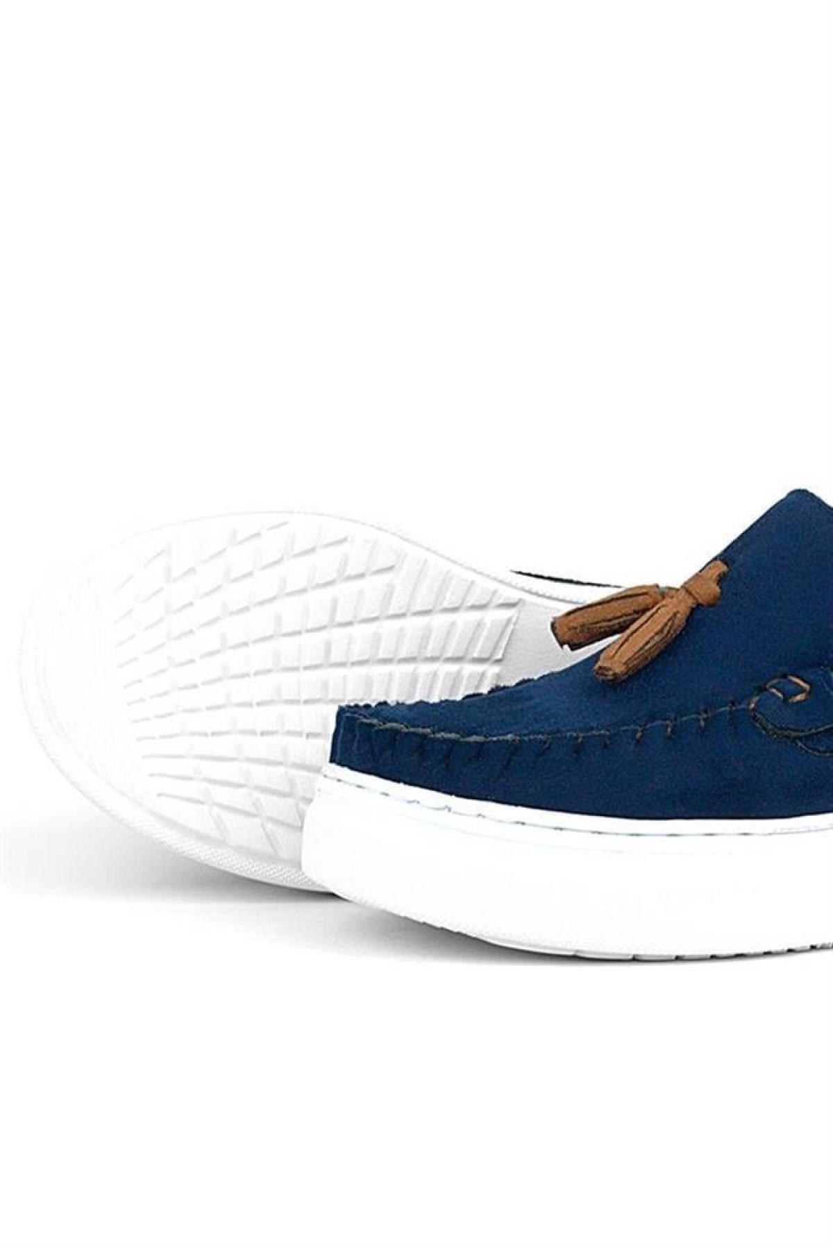Lacivert Taba Erkek Çocuk Makosen Ayakkabı - Görsel 8