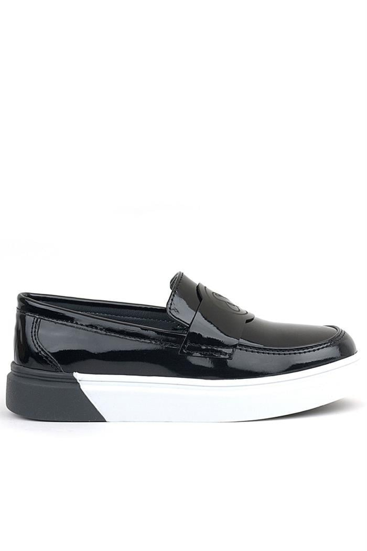 Siyah Rugan Çocuk Klasik Ayakkabı - Görsel 4