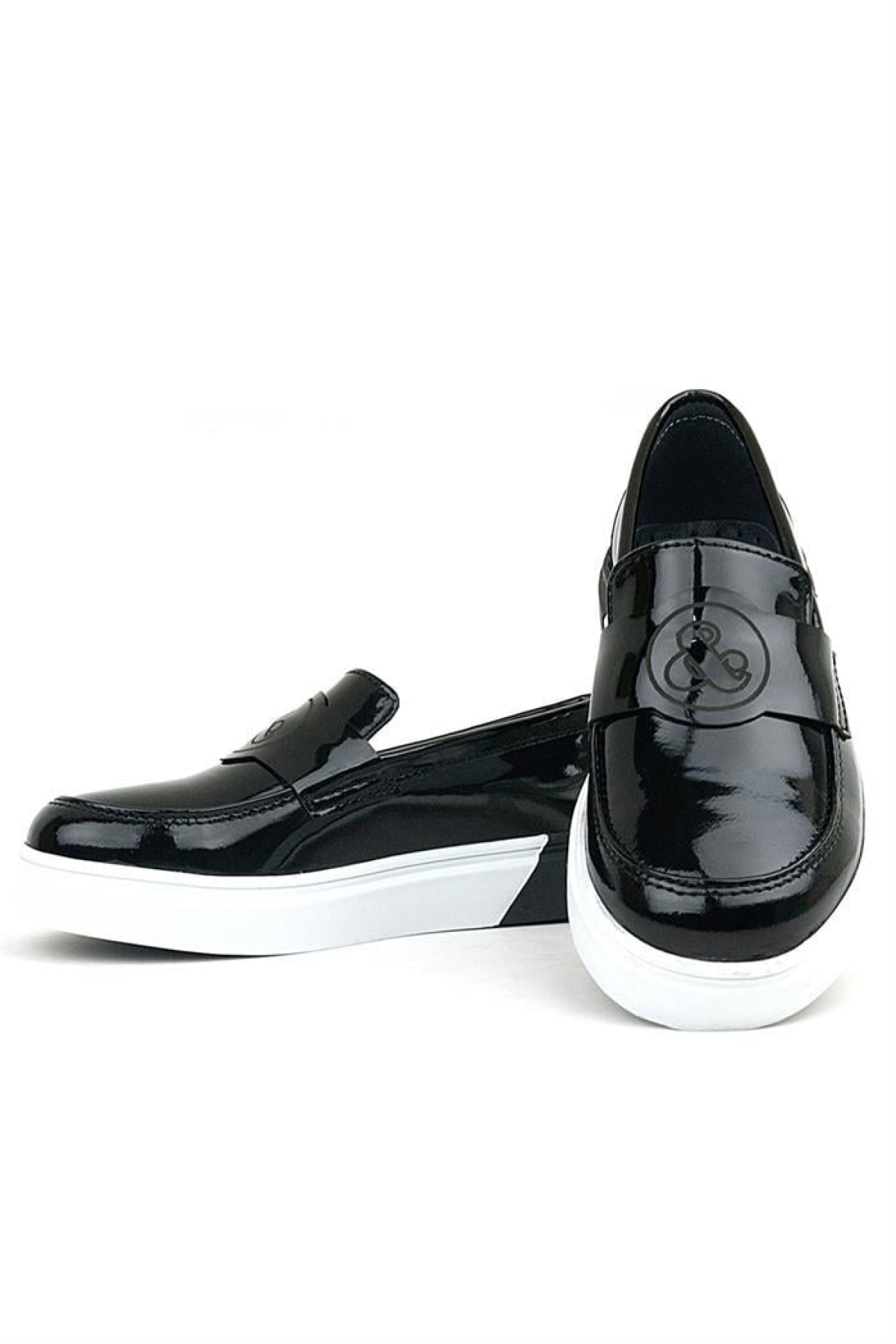 Siyah Rugan Çocuk Klasik Ayakkabı - Görsel 8