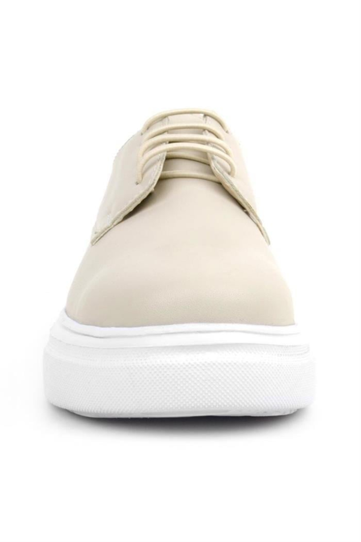 Derby Krem Cilt Yüksek Taban Çocuk Klasik Ayakkabı - Görsel 5