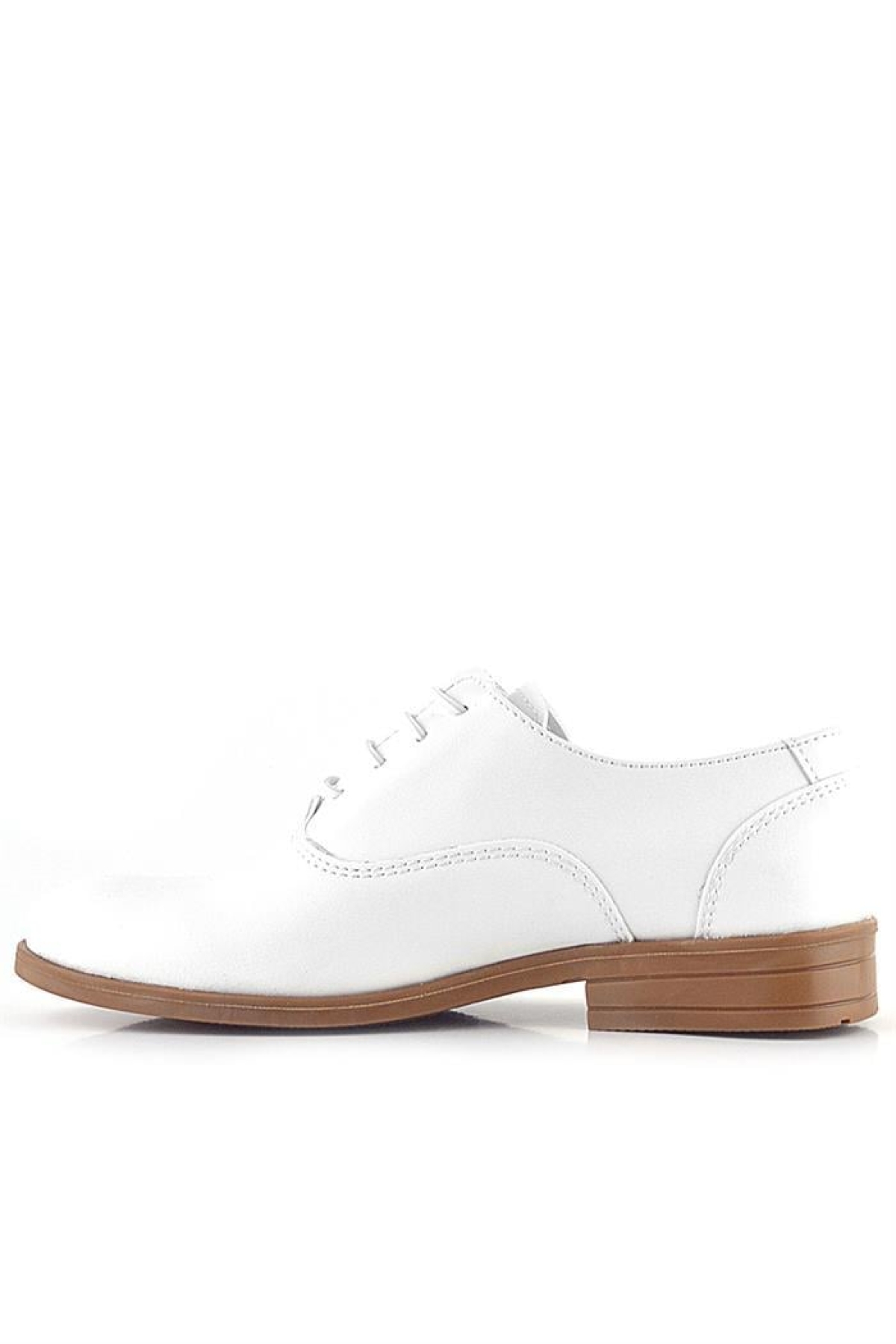 Smokin Beyaz Cilt Bağcıklı Çocuk Klasik Ayakkabısı - Görsel 6
