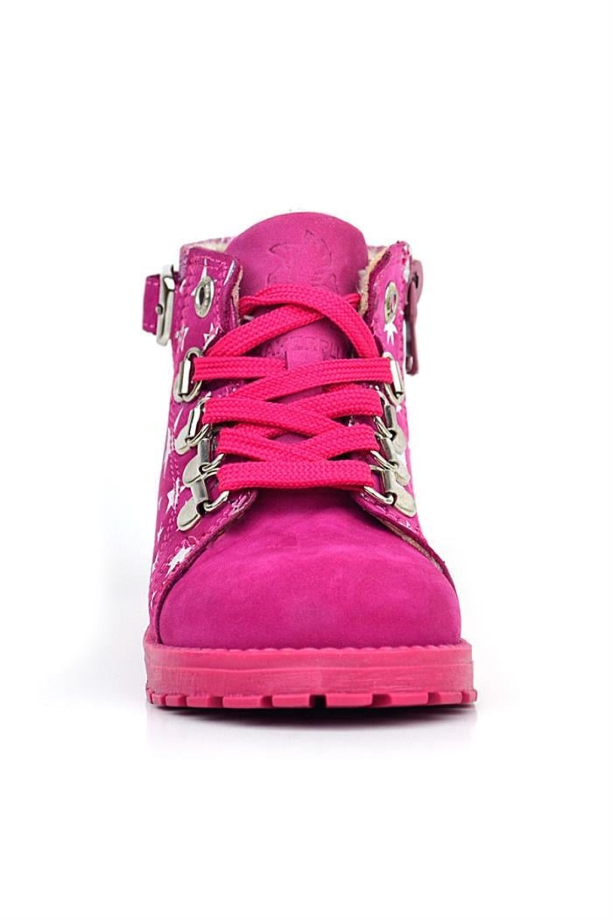 Griffon Hakiki Deri Fuşya Pembe Bebek Bot - Görsel 4