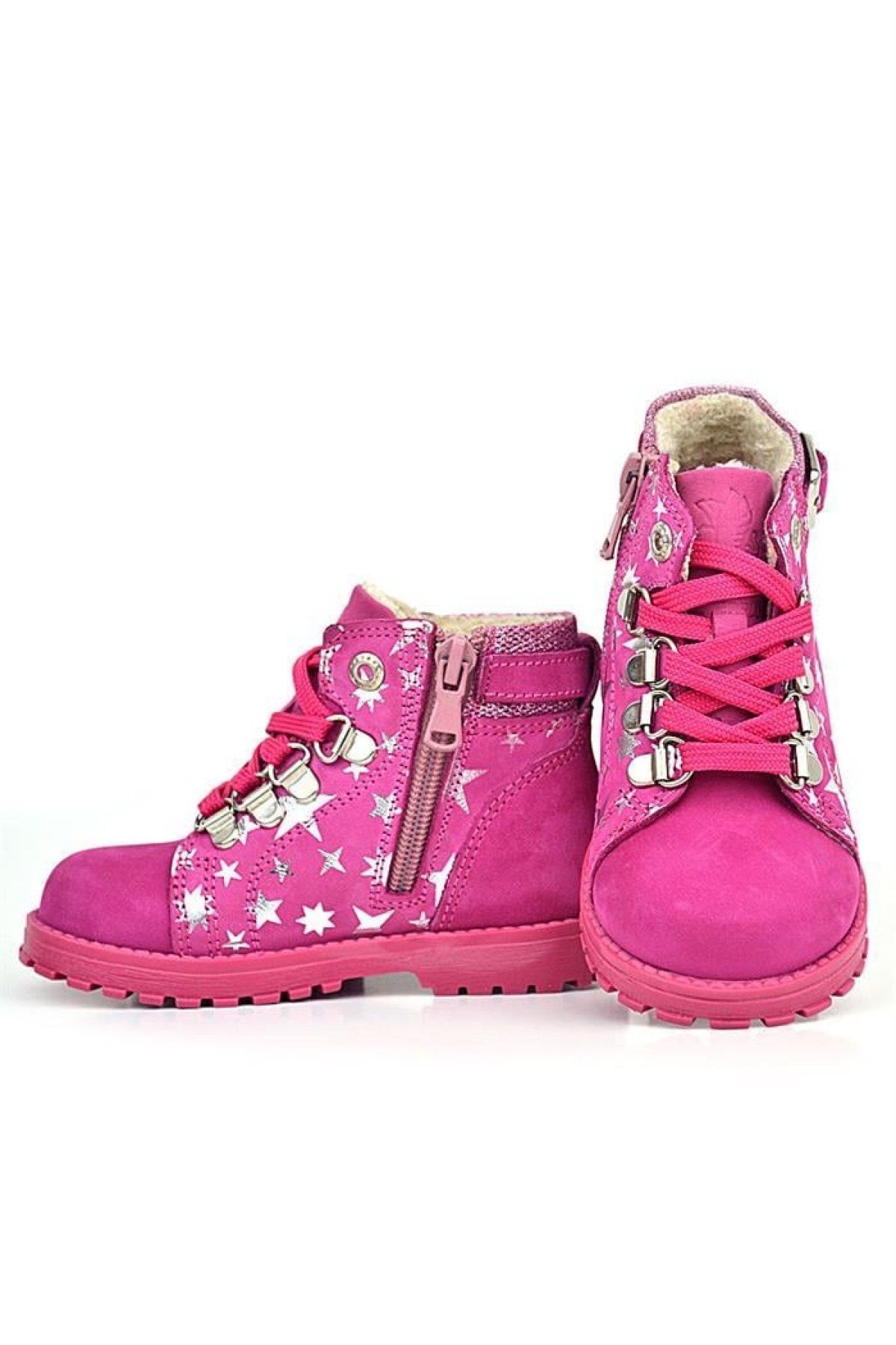 Griffon Hakiki Deri Fuşya Pembe Bebek Bot - Görsel 7