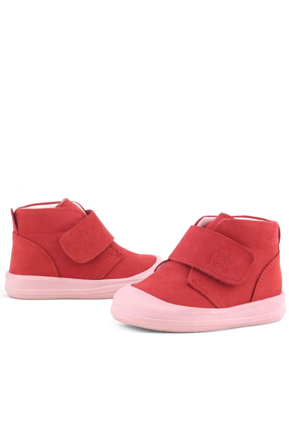 Yoohoo Hakiki Deri Nar Çiçeği Pembe Cırtlı Kız Bebek Bot - Görsel 8