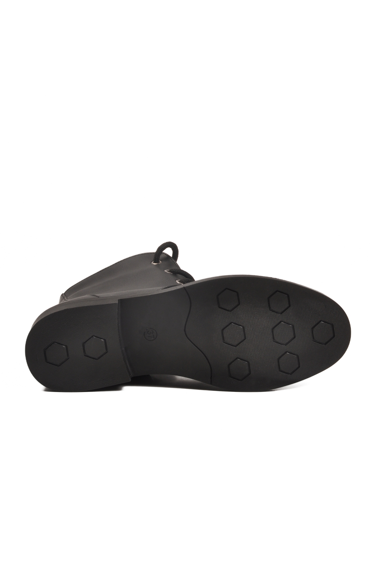 Siyah Bağcıklı Fermuarlı Kaymaz Kadın Bot 284098 Z - Görsel 6