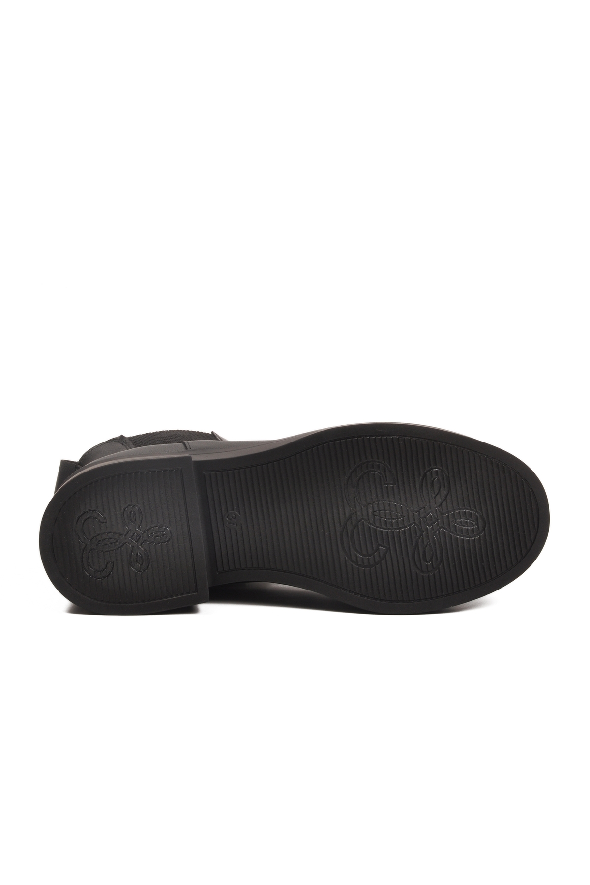 Siyah Cilt Kolay Giyilebilir Polarlı Kaymaz Kadın Chelsea Bot 209134 Z - Görsel 6