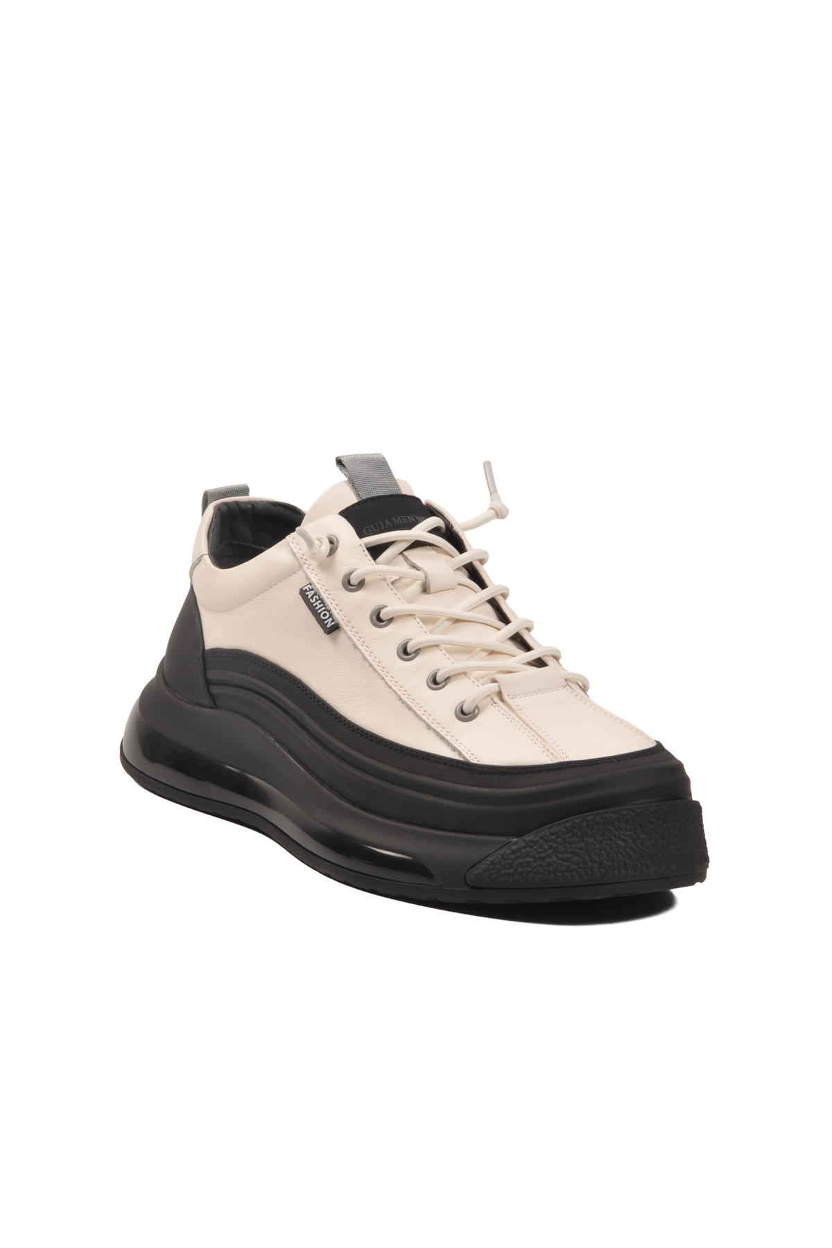 Beyaz Hakiki Deri Erkek Casual Ayakkabı 24K500-1 M - Görsel 5