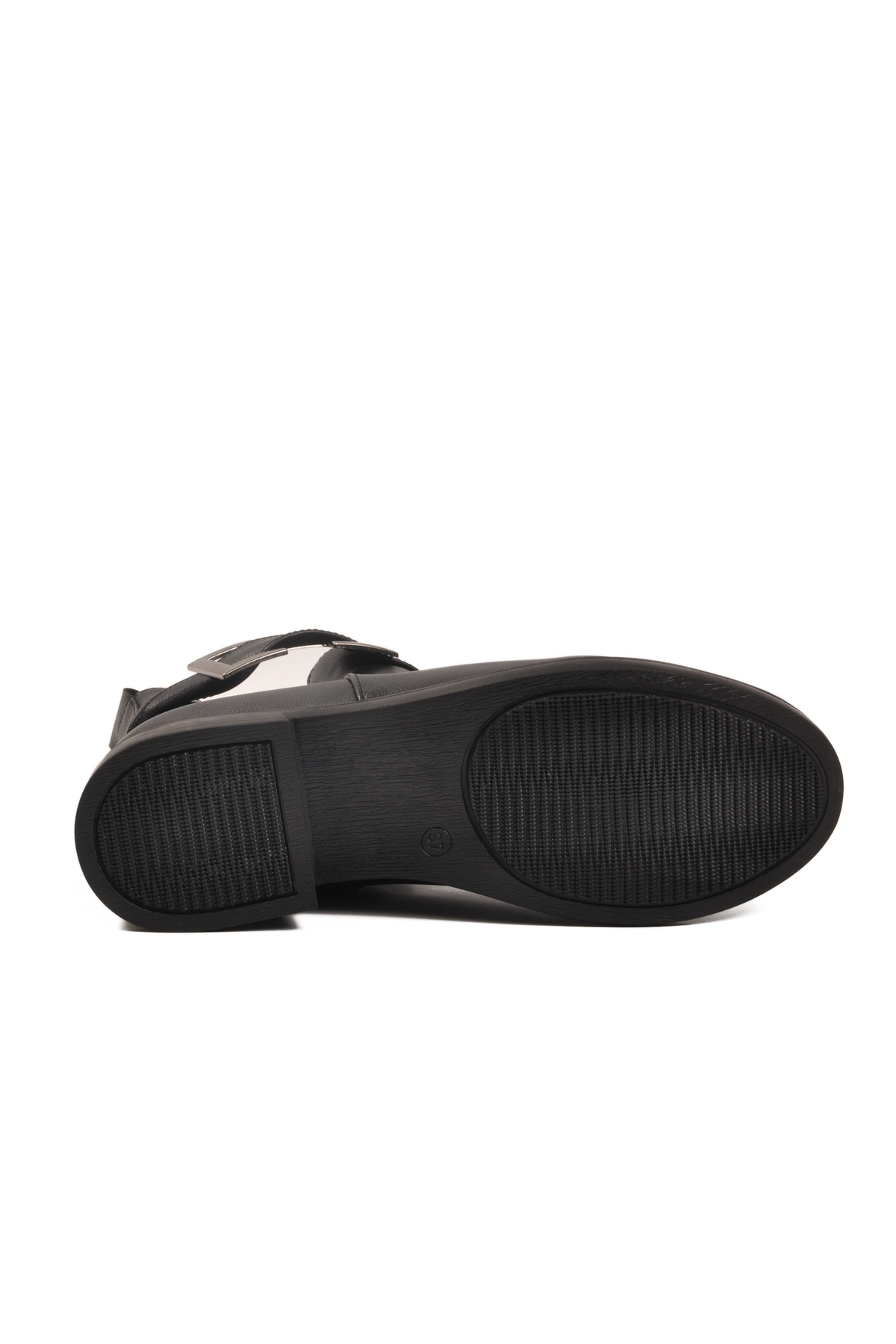 Siyah Cilt Fermuarlı Kaymaz İçi Polarlı Kadın Bot 209144 Z - Görsel 6