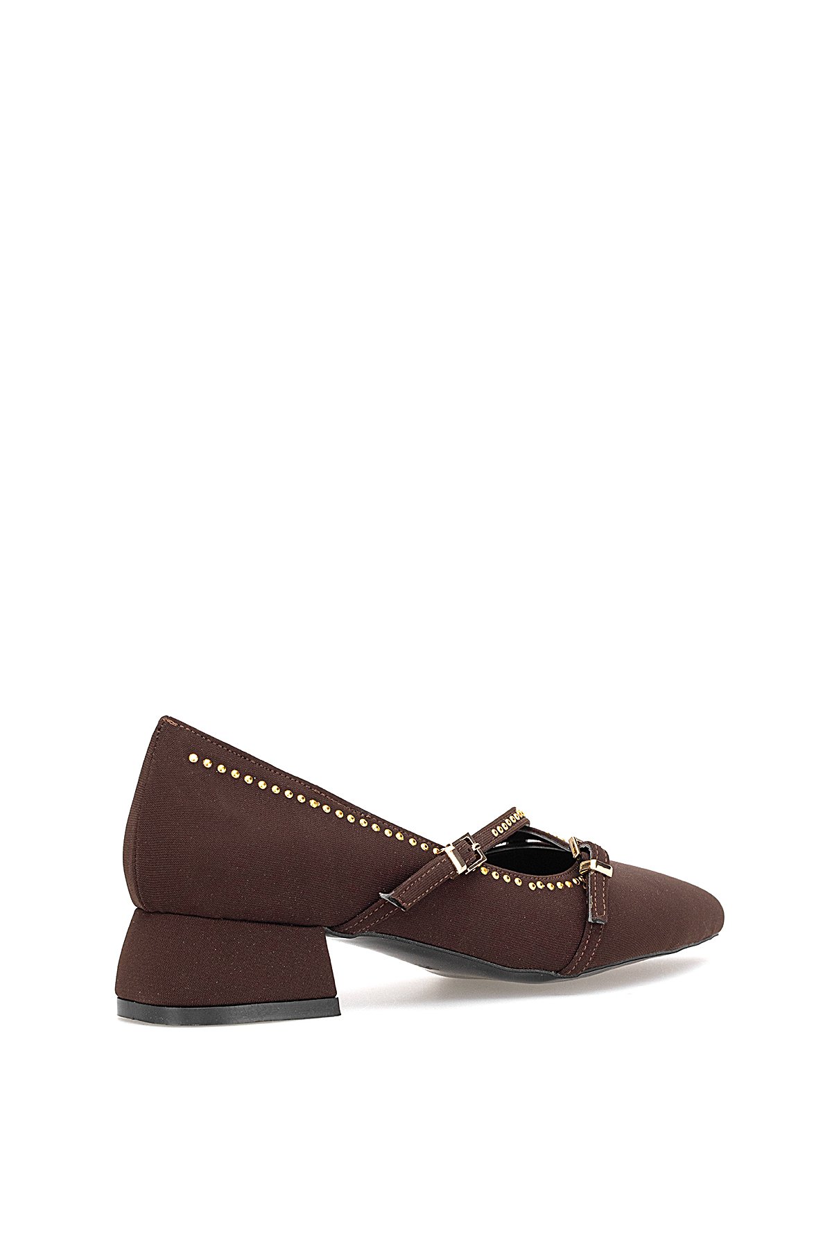 Elit PM492 K1427 Kadın Klasik Topuklu Ayakkabı Kahverengi - Görsel 5