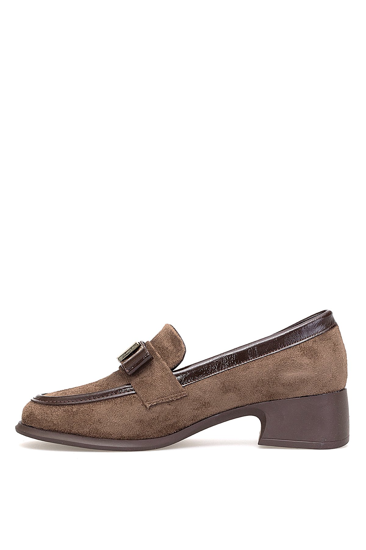 Elit PM161 K1060 Kadın Klasik Topuklu Ayakkabı Kahverengi - Görsel 4