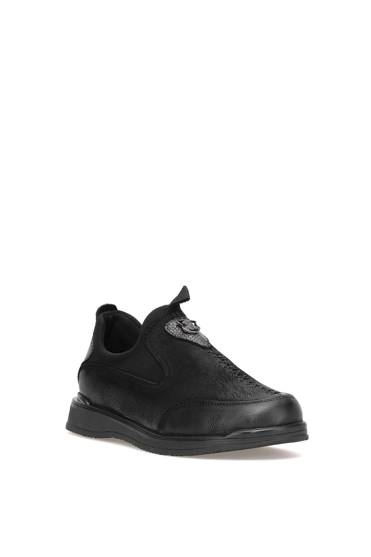 2250906K Kadın Hakiki Deri Casual Ayakkabı Siyah - Görsel 3