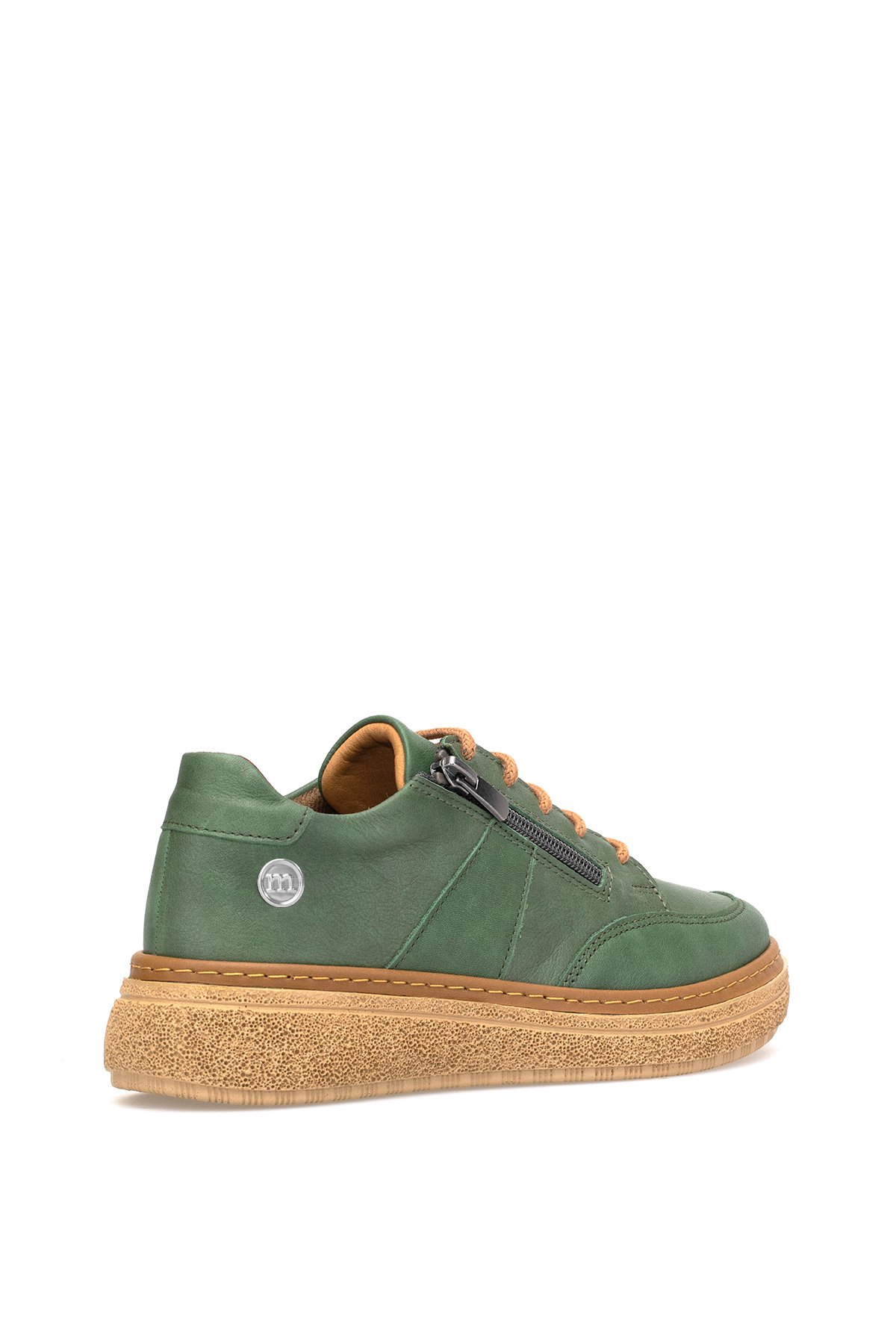 D25KA-145 Kadın Hakiki Deri Casual Ayakkabı Haki - Görsel 5