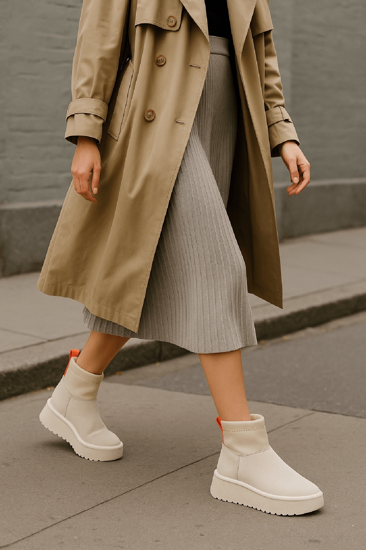 Slavia Bej (4.5 CM) İçi Kürklü Streçli Günlük Kullanım Bot - Görsel 2