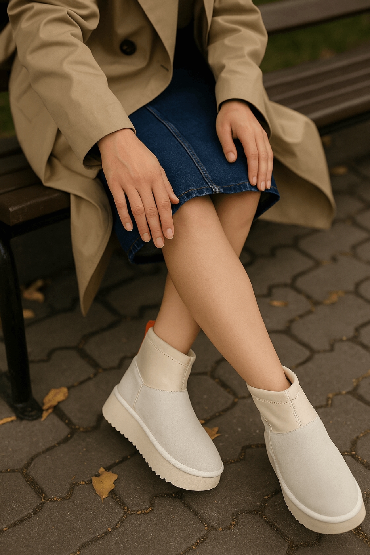 Slavia Bej (4.5 CM) İçi Kürklü Streçli Günlük Kullanım Bot - Görsel 3