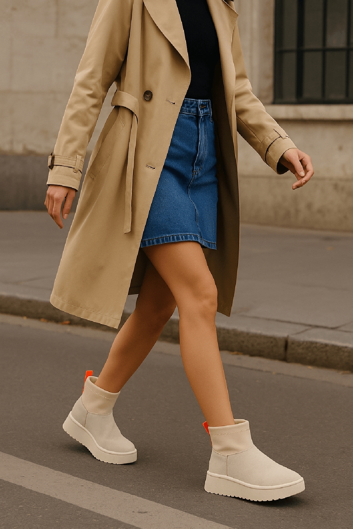 Slavia Bej (4.5 CM) İçi Kürklü Streçli Günlük Kullanım Bot - Görsel 4