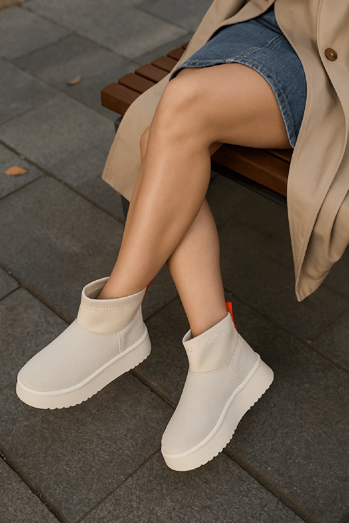 Slavia Bej (4.5 CM) İçi Kürklü Streçli Günlük Kullanım Bot - Görsel 5