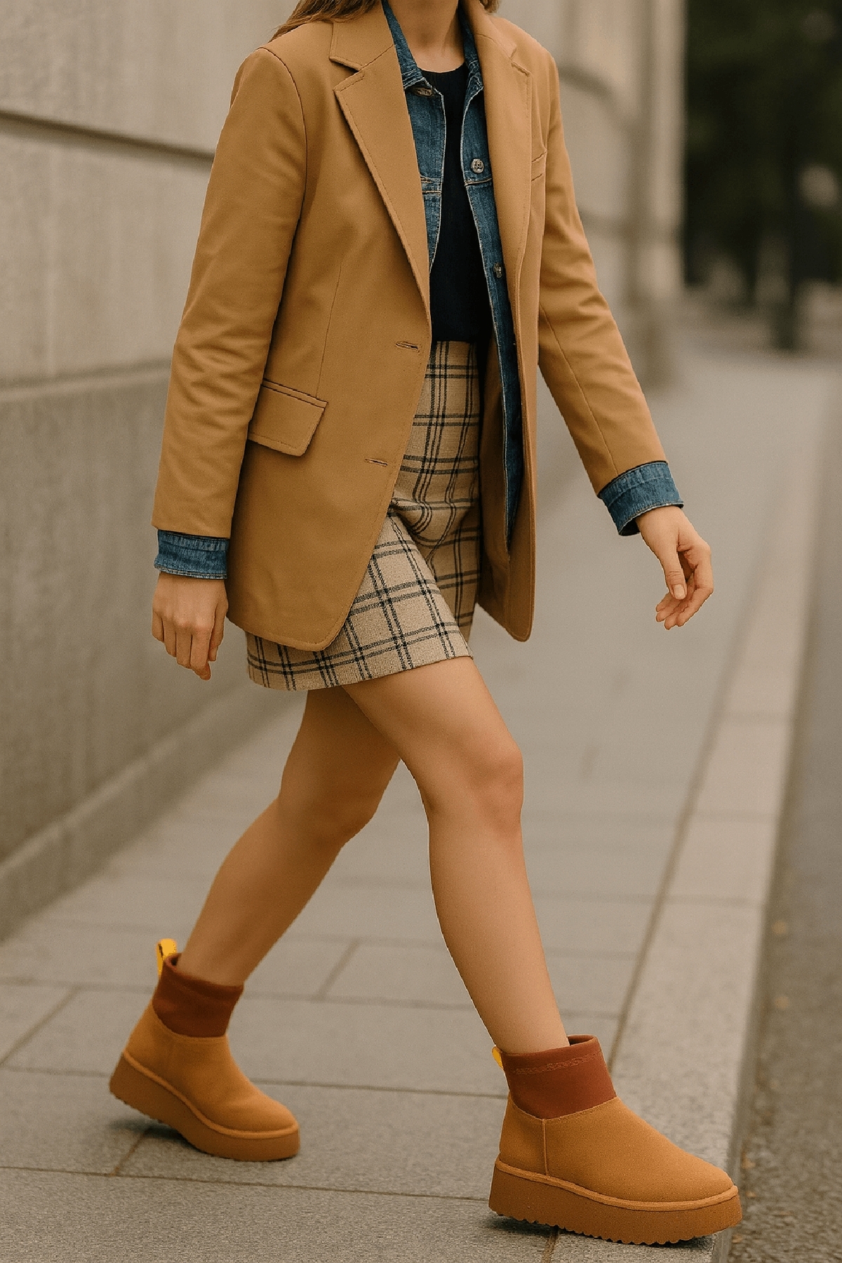 Slavia Taba (4.5 CM) İçi Kürklü Streçli Günlük Kullanım Bot - Görsel 2