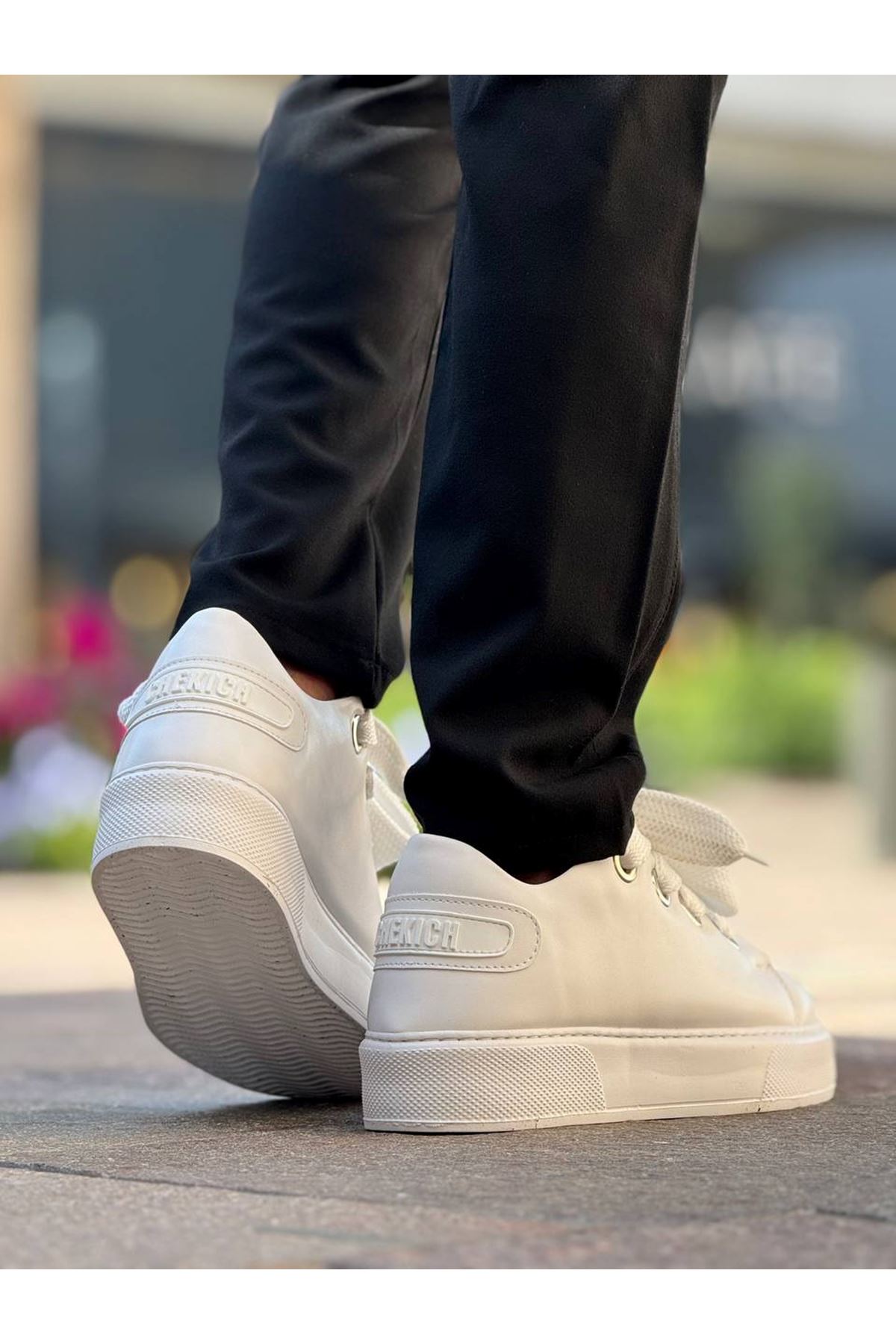 Bağcıklı Erkek Günlük Ayakkabı Beyaz - Görsel 4