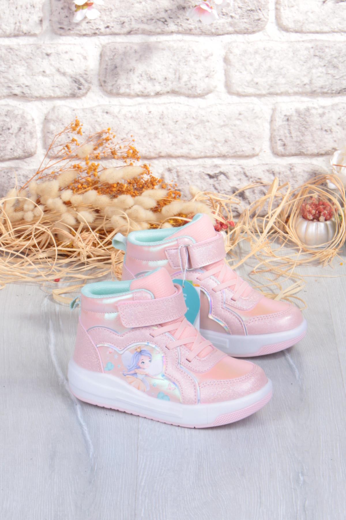 946.P25K.419 Klint Pudra Işıklı Kız Çocuk Bot - Görsel 2