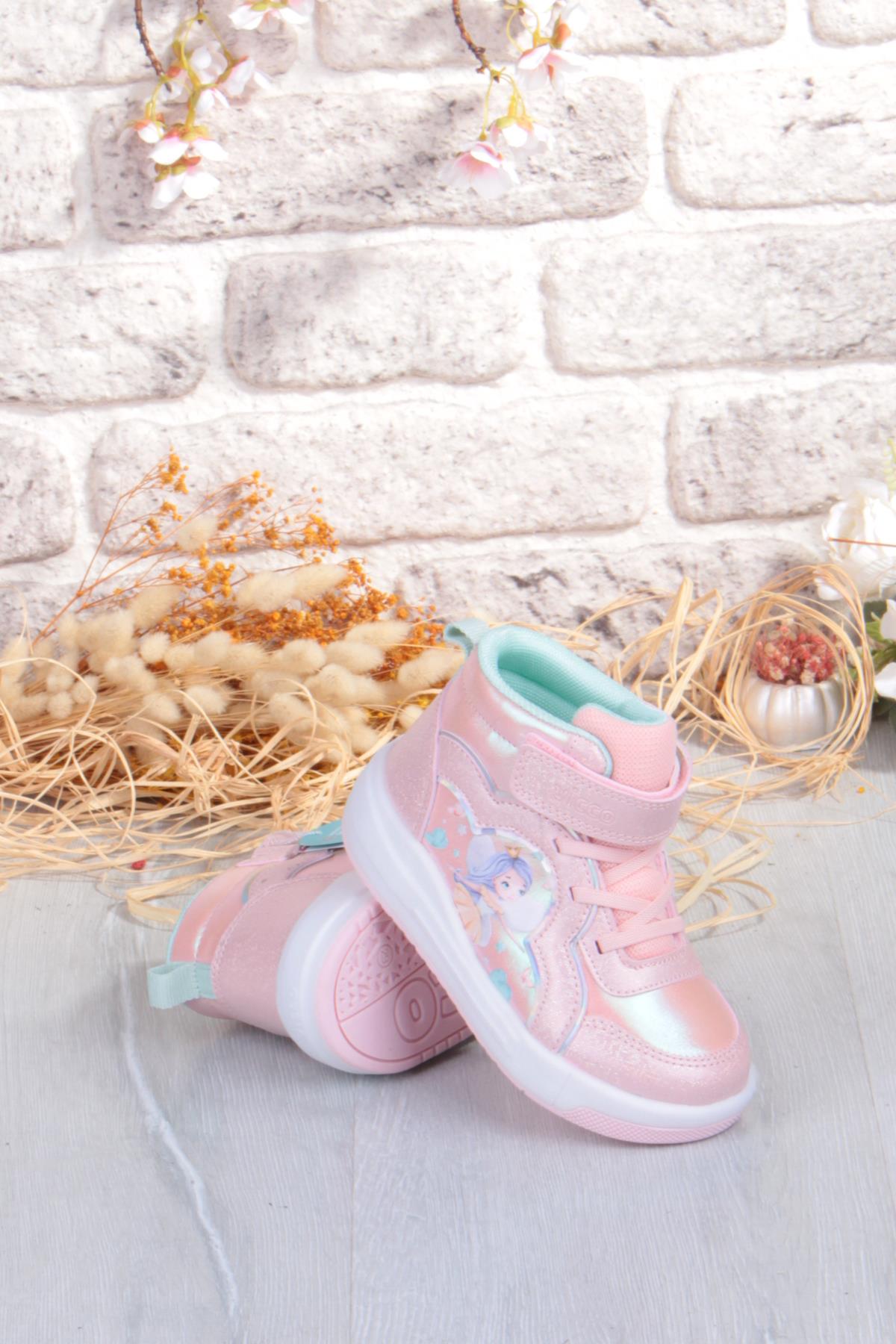 946.P25K.419 Klint Pudra Işıklı Kız Çocuk Bot - Görsel 6