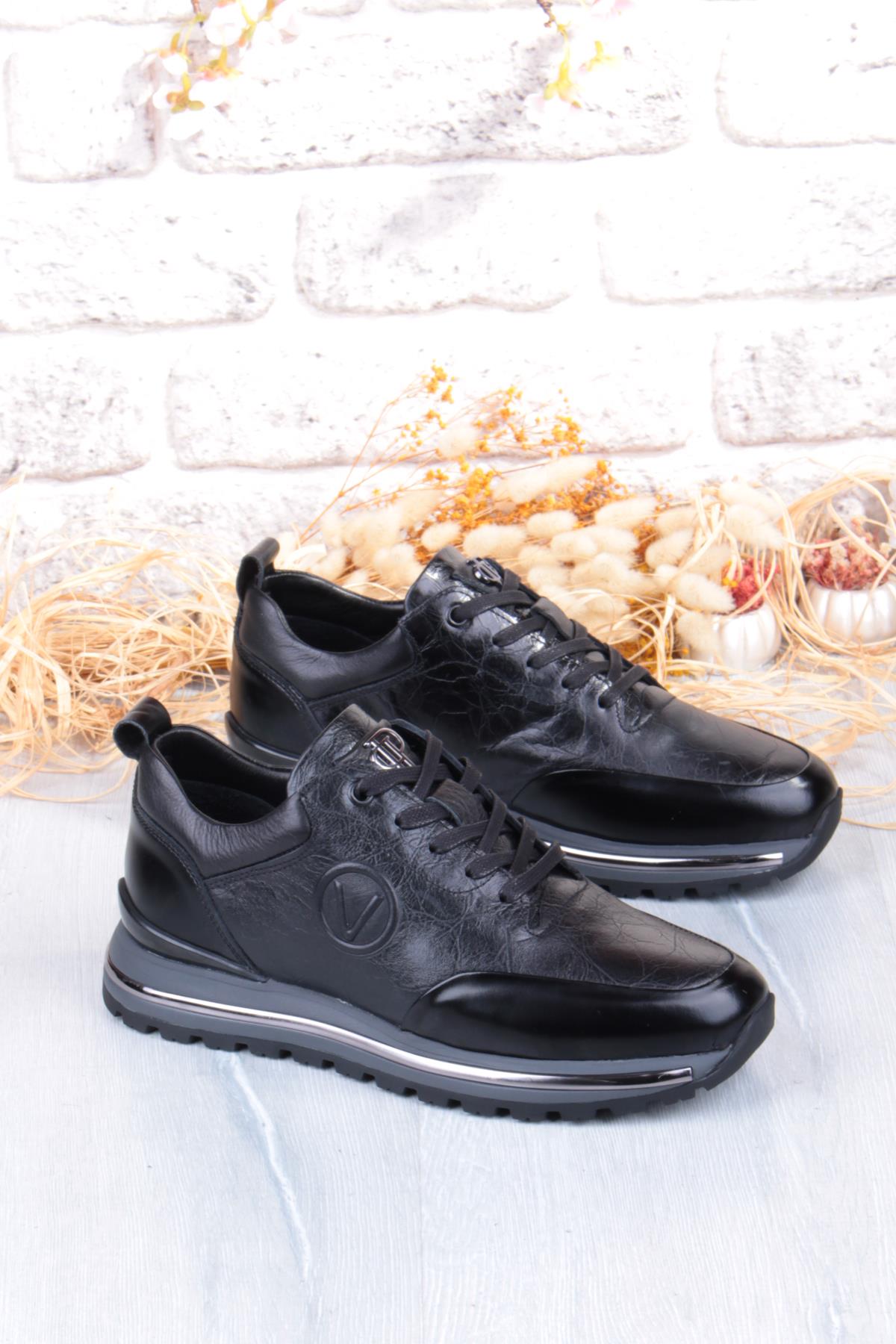 M112 Rahat Esnek İç Ve Dış Hakiki Deri Erkek Ayakkabı - Görsel 2