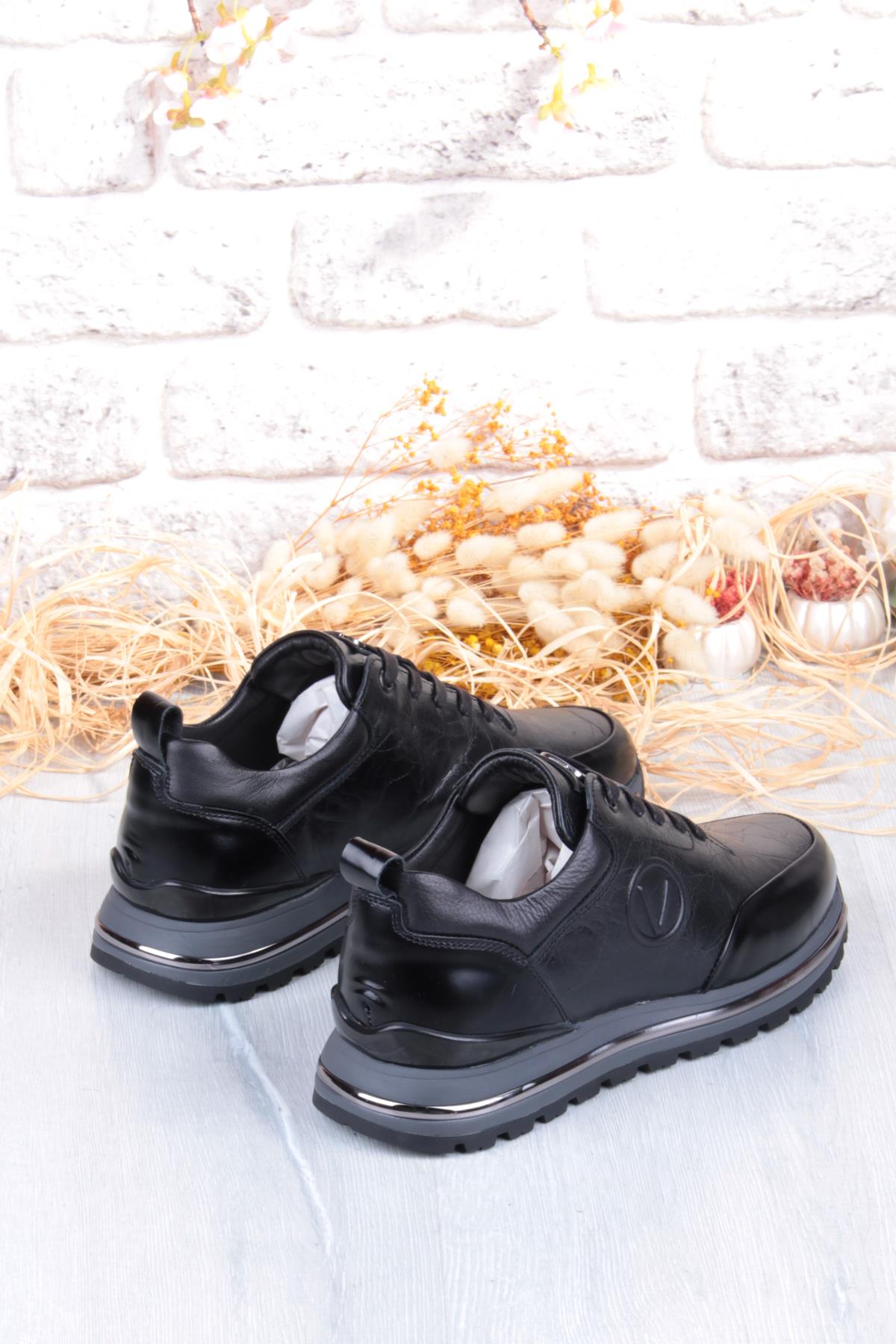 M112 Rahat Esnek İç Ve Dış Hakiki Deri Erkek Ayakkabı - Görsel 5