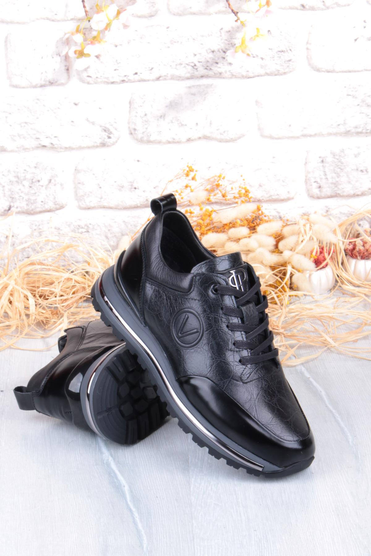 M112 Rahat Esnek İç Ve Dış Hakiki Deri Erkek Ayakkabı - Görsel 6