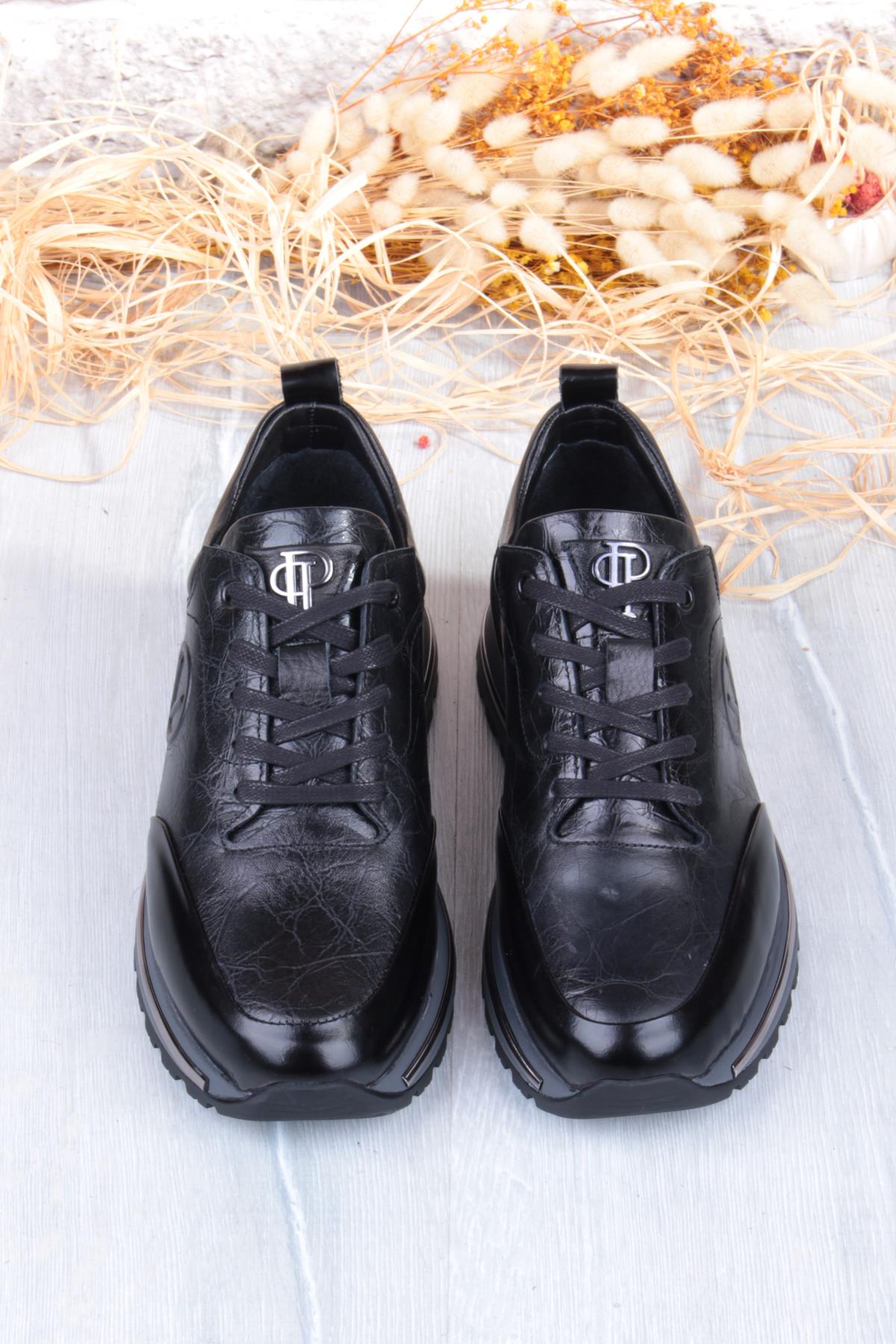 M112 Rahat Esnek İç Ve Dış Hakiki Deri Erkek Ayakkabı - Görsel 7