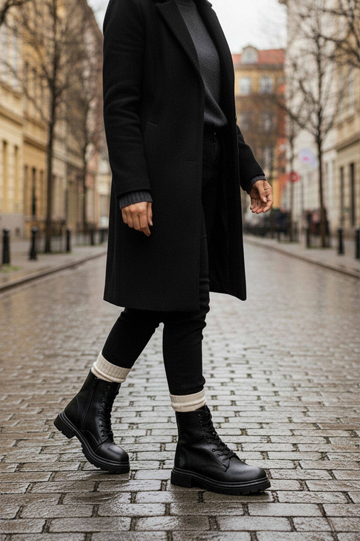 HALLES 5PR Siyah Kadın Bot - Görsel 3