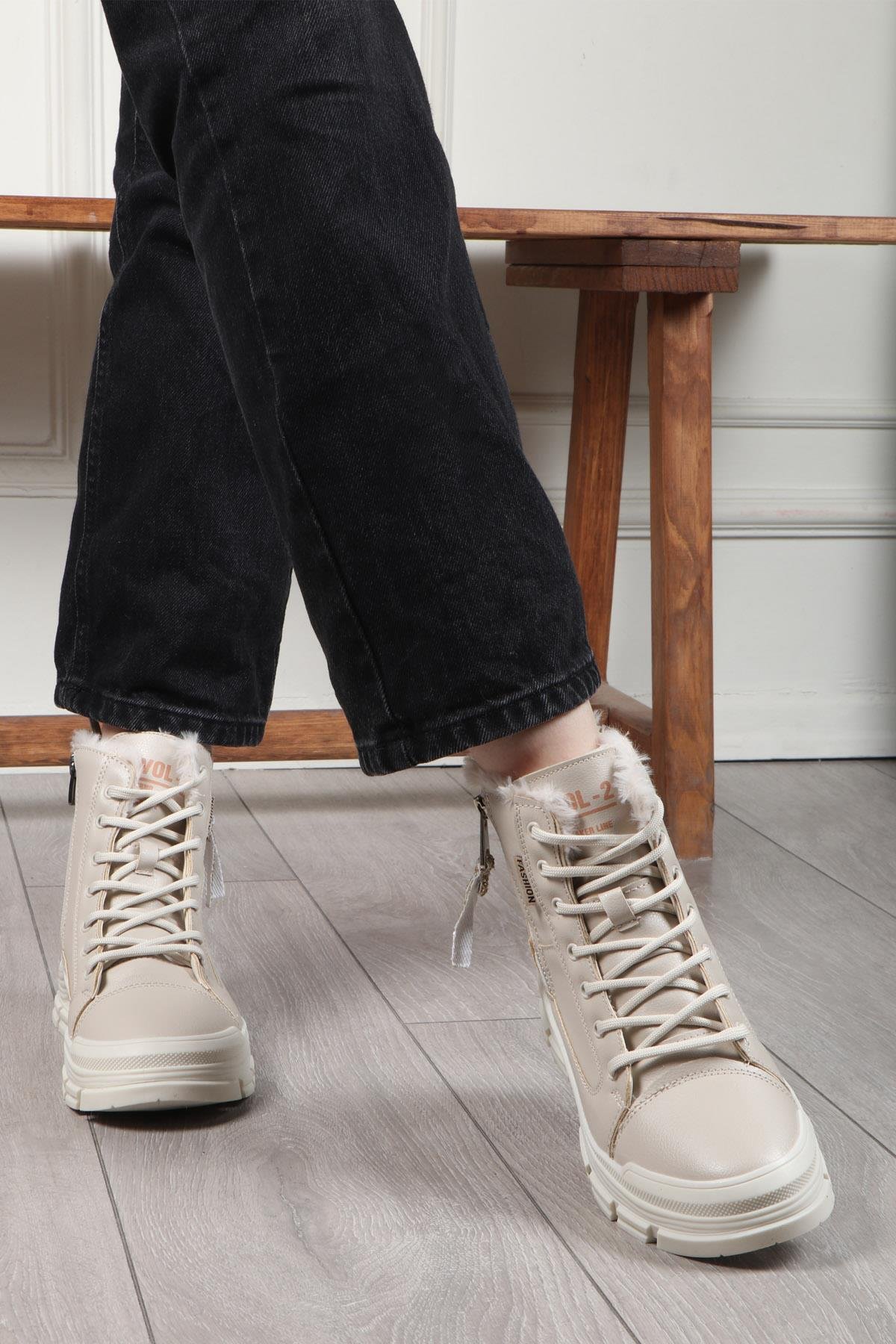 5428 Memory Kaucuk Kaymaz Taban Kadın Bot - Görsel 5