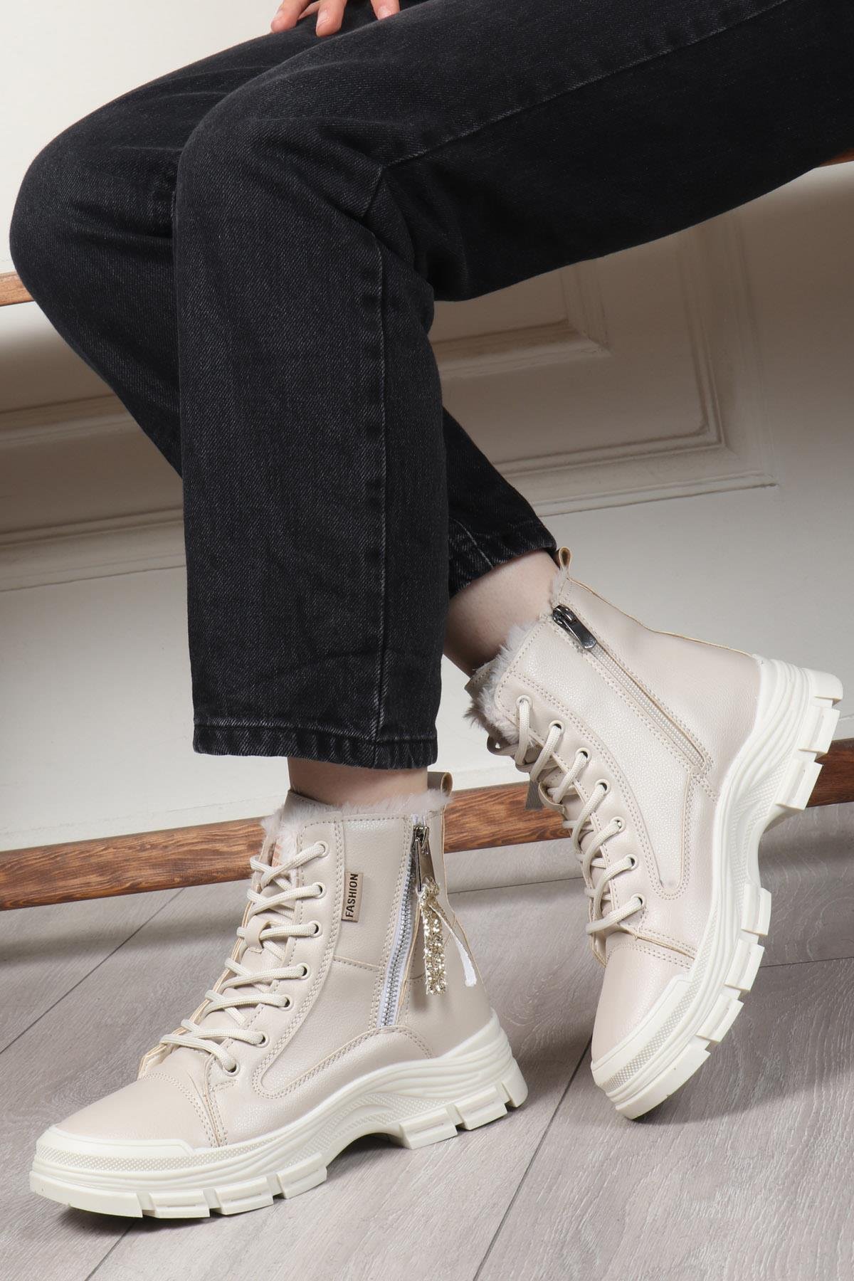 5428 Memory Kaucuk Kaymaz Taban Kadın Bot - Görsel 6