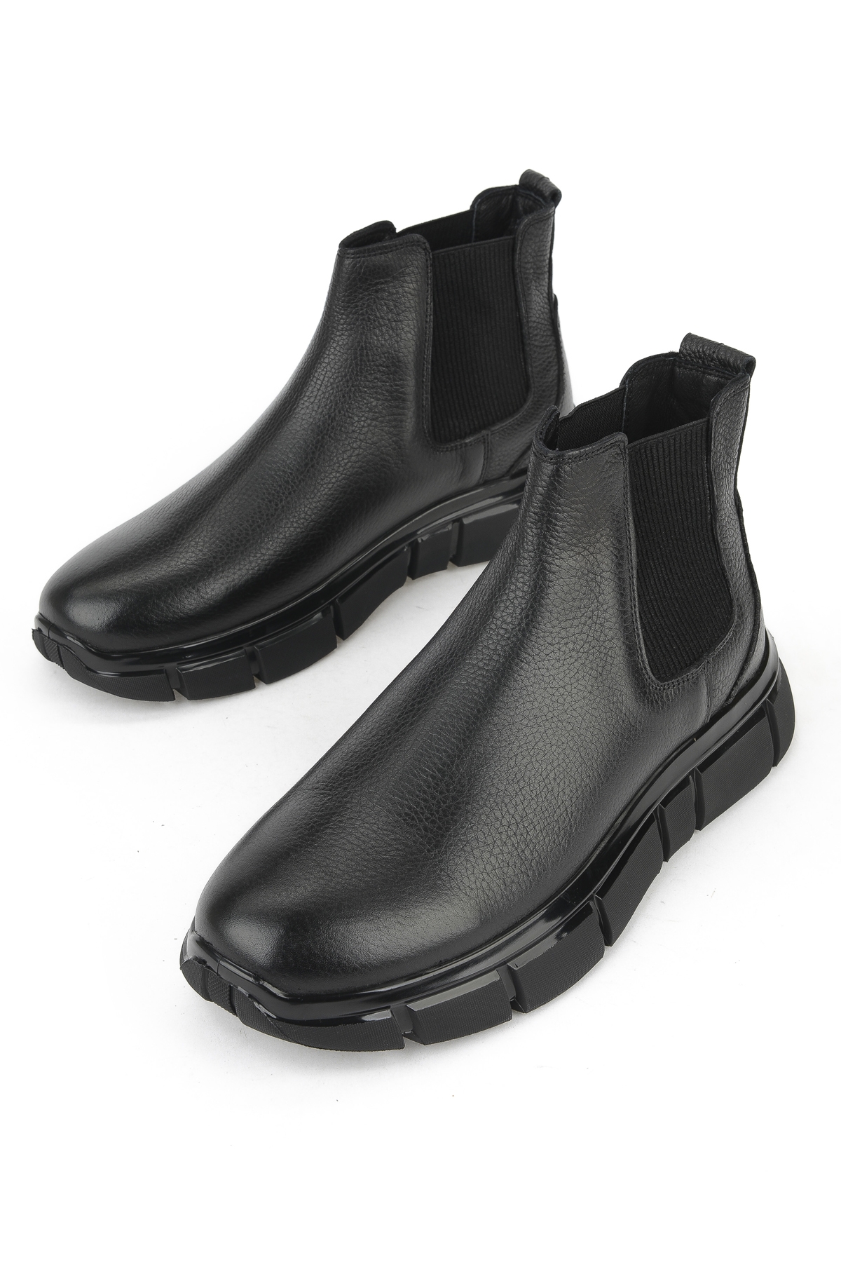 Erkek Hakiki Deri Bot 1531025Z2506 Siyah - Görsel 6