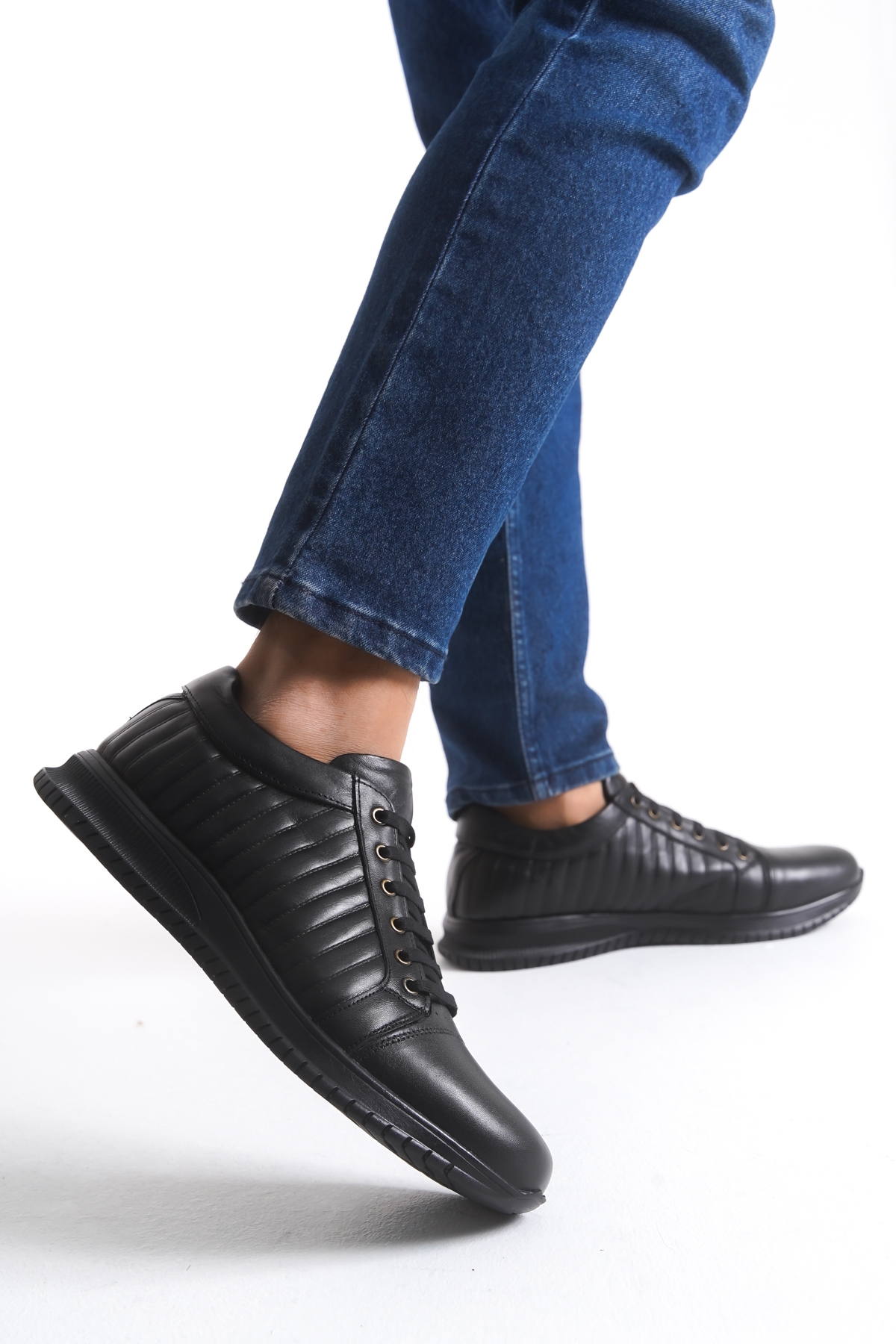 2025 Erkek Hakiki Deri Ayakkabı Siyah - Görsel 4