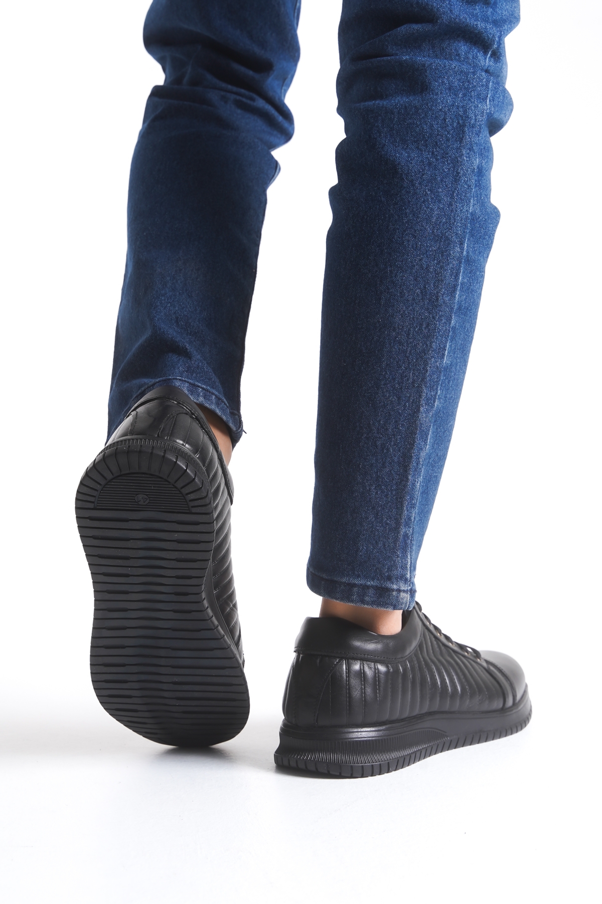 2025 Erkek Hakiki Deri Ayakkabı Siyah - Görsel 5