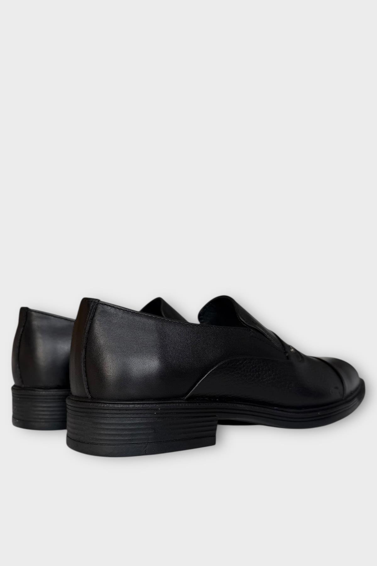 Erkek Hakiki Deri Ayakkabı SİYAH - FÜME - Görsel 6