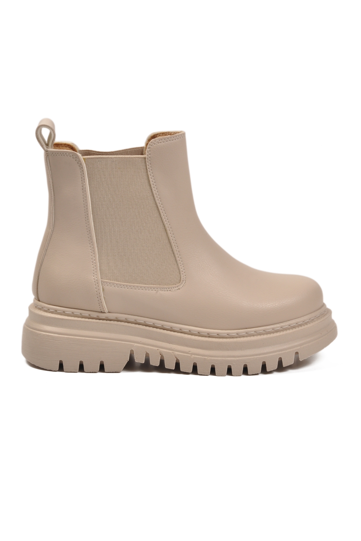 Aspor Bej Kürklü Kadın Chelsea Bot - Görsel 3