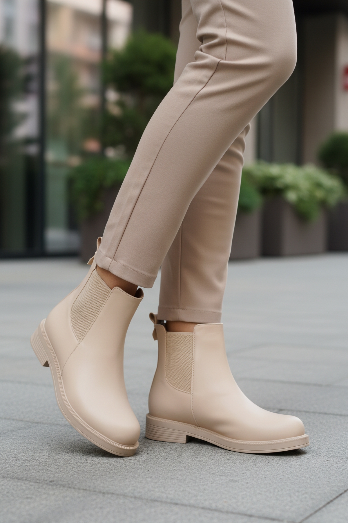 Aspor Bej Polarlı Kadın Chelsea Bot - Görsel 4