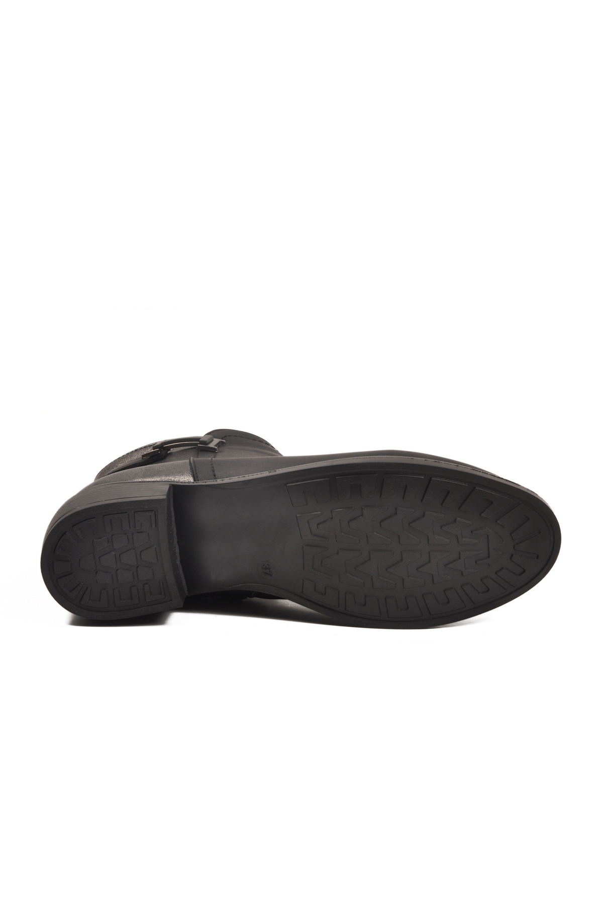 Aspor Siyah Zümrüt Fermuarlı Kürklü Kadın Topuklu Bot - Görsel 6