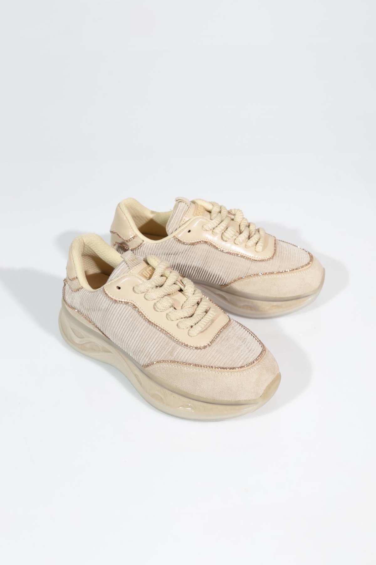 B1010 Kadin Kalin Taban Sneakers Ayakkabi - Görsel 3