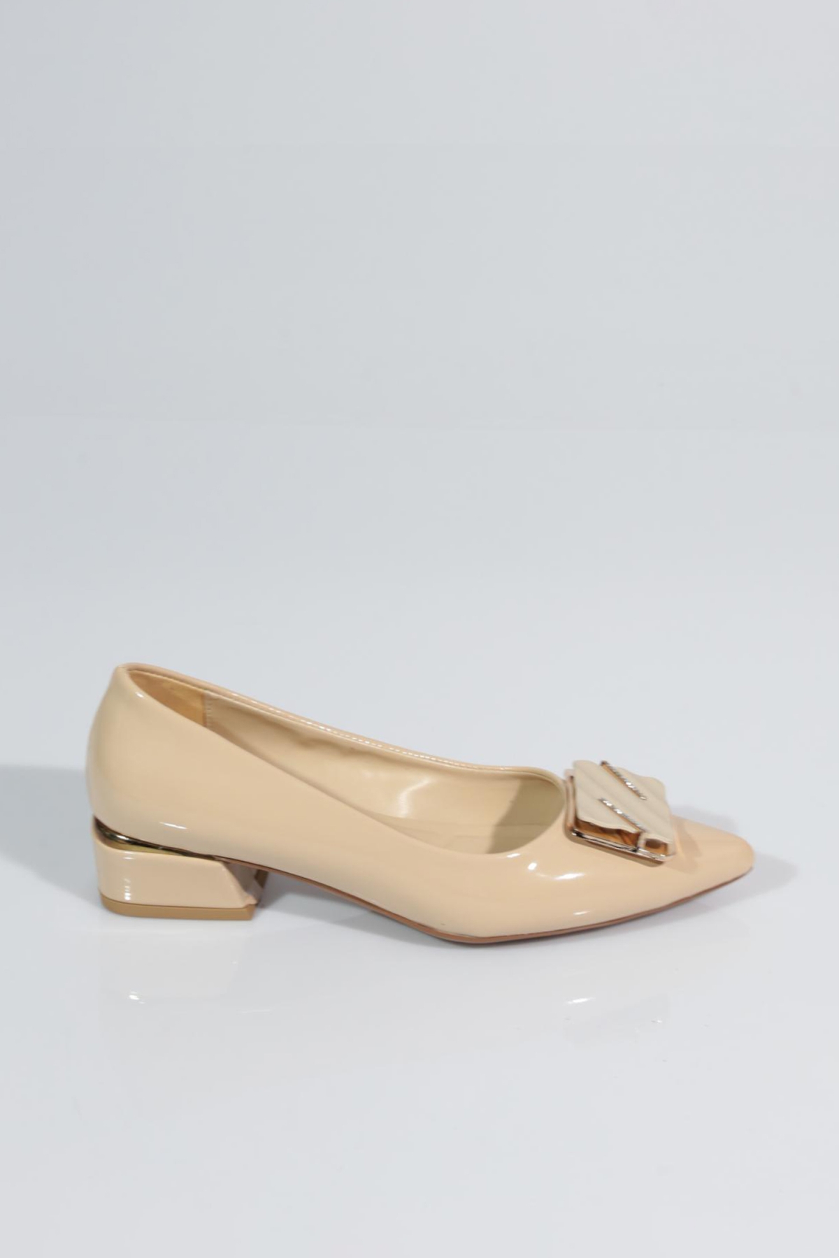 6846 Kadin Kare Tokali Topuklu Ayakkabi - Görsel 2