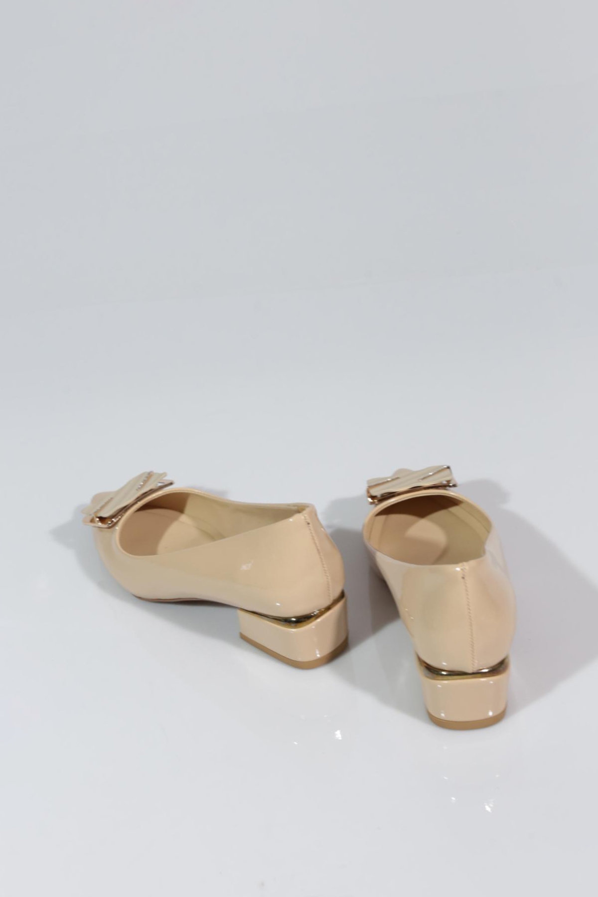 6846 Kadin Kare Tokali Topuklu Ayakkabi - Görsel 4